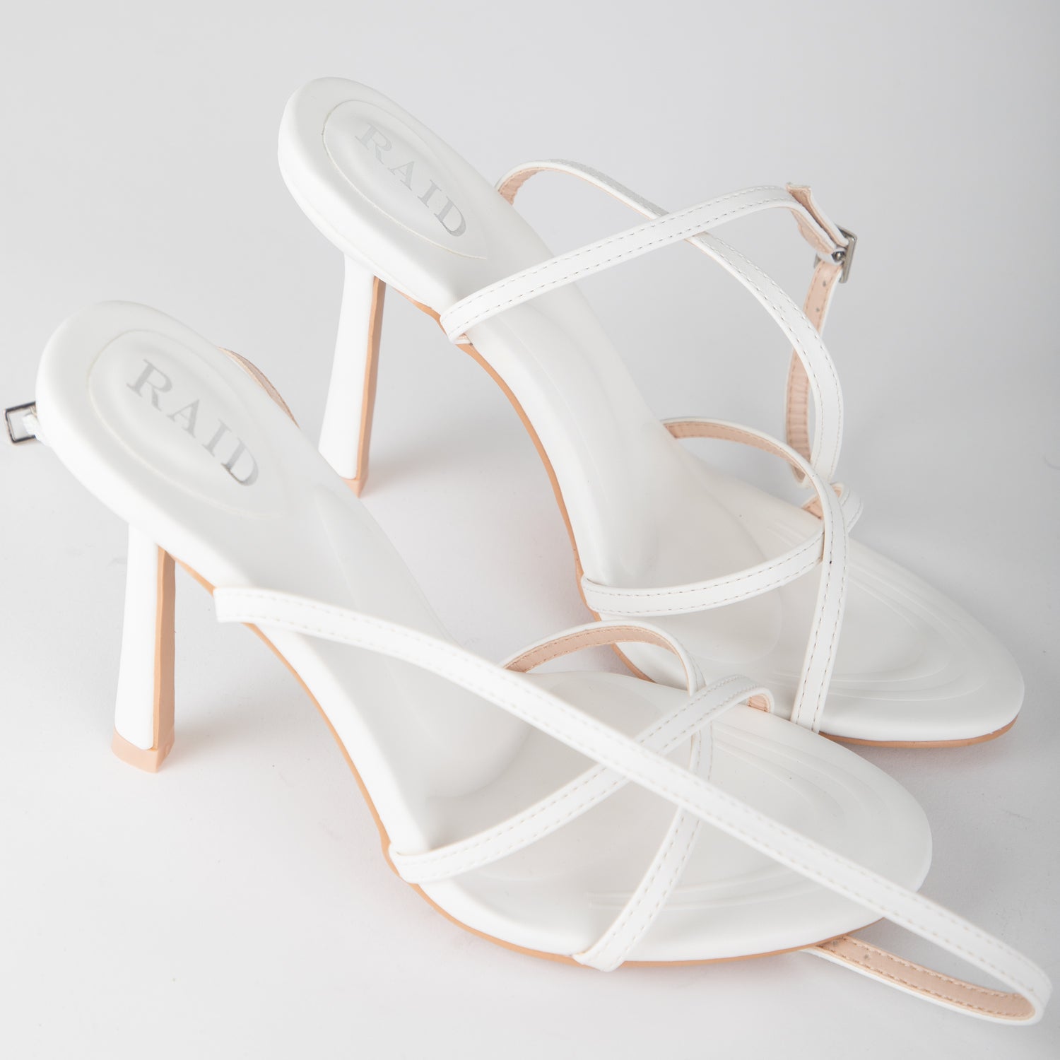 RAID Sevilla Heeled Sandals in White