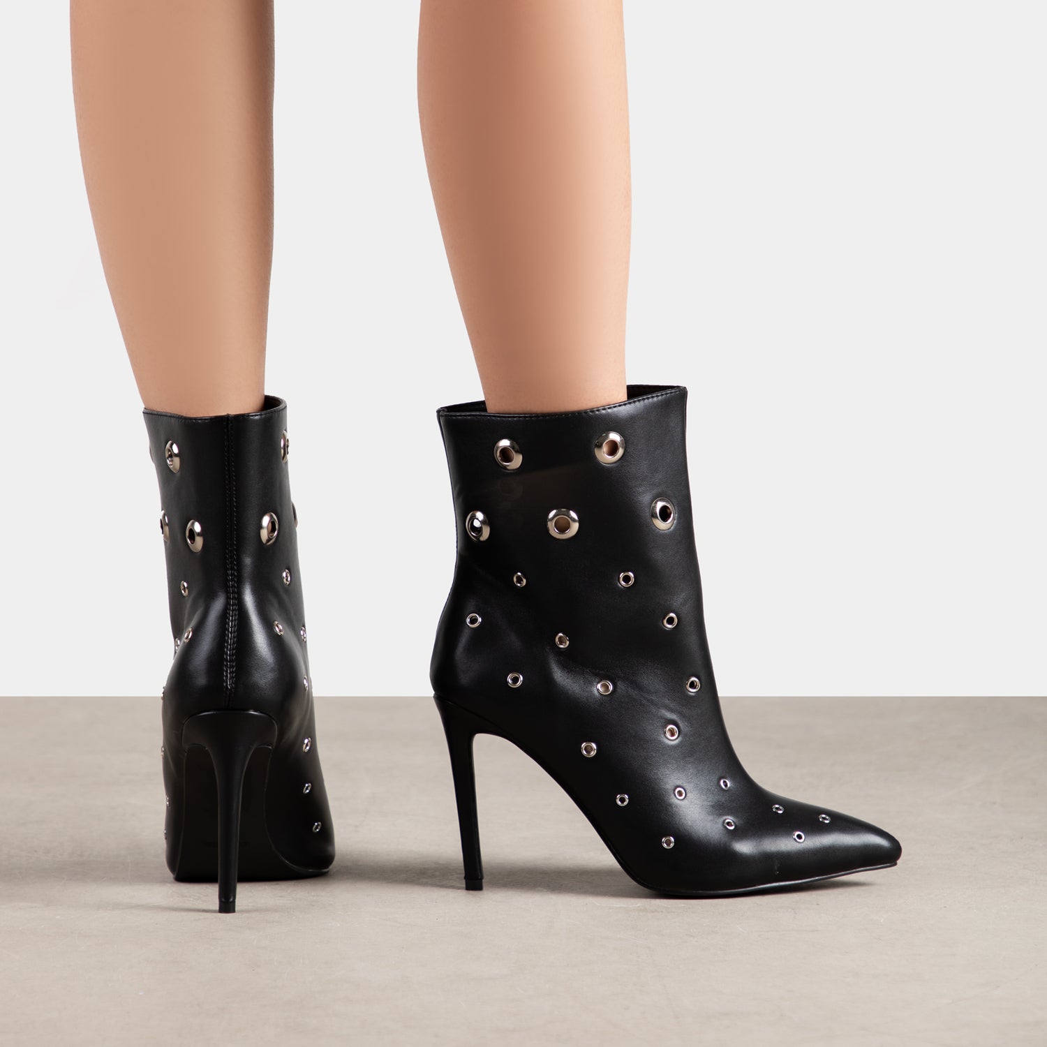 RAID Stormy Ankle Boots in Black