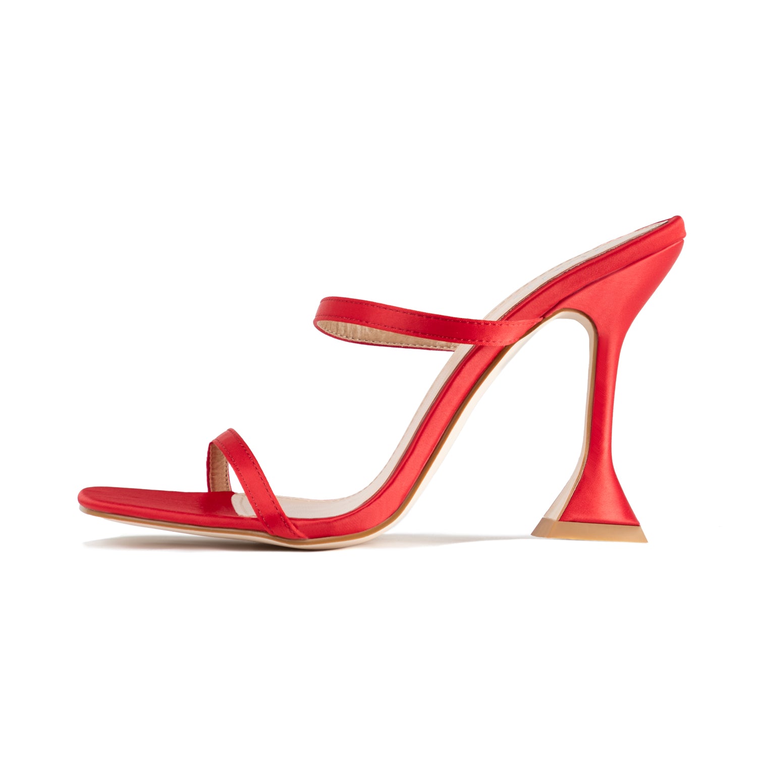 RAID Treesa Heeled Mules in Red