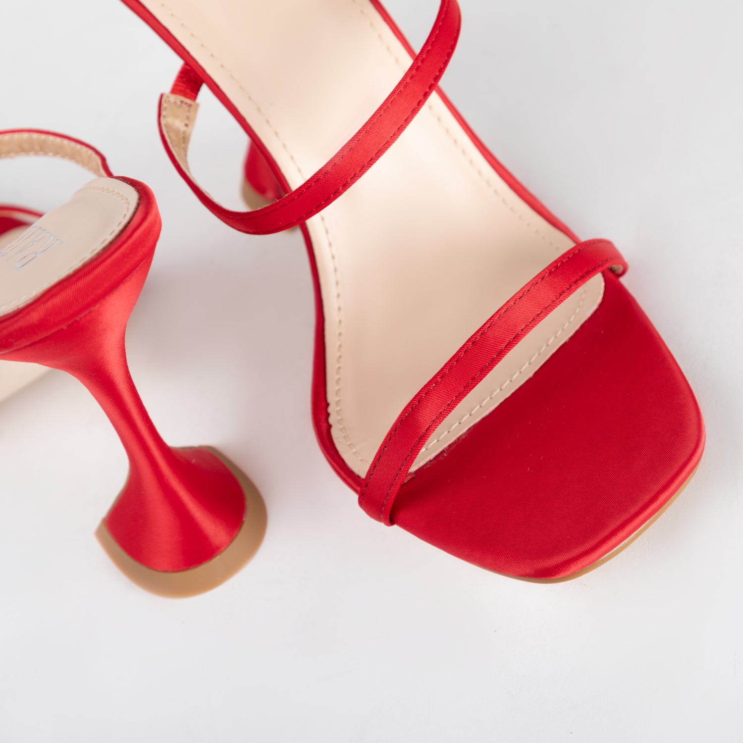 RAID Treesa Heeled Mules in Red