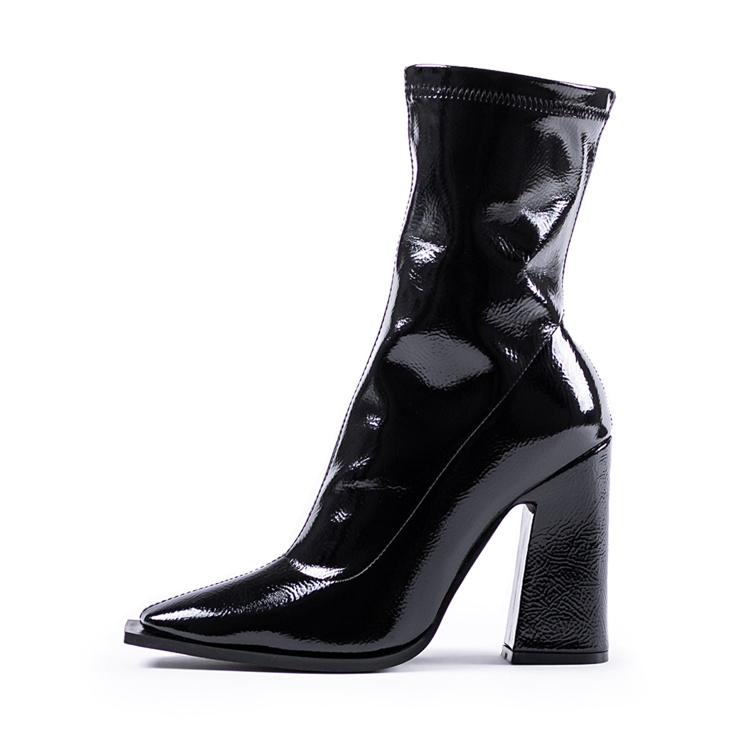 RAID Valencia Block Heeled Boot in Black