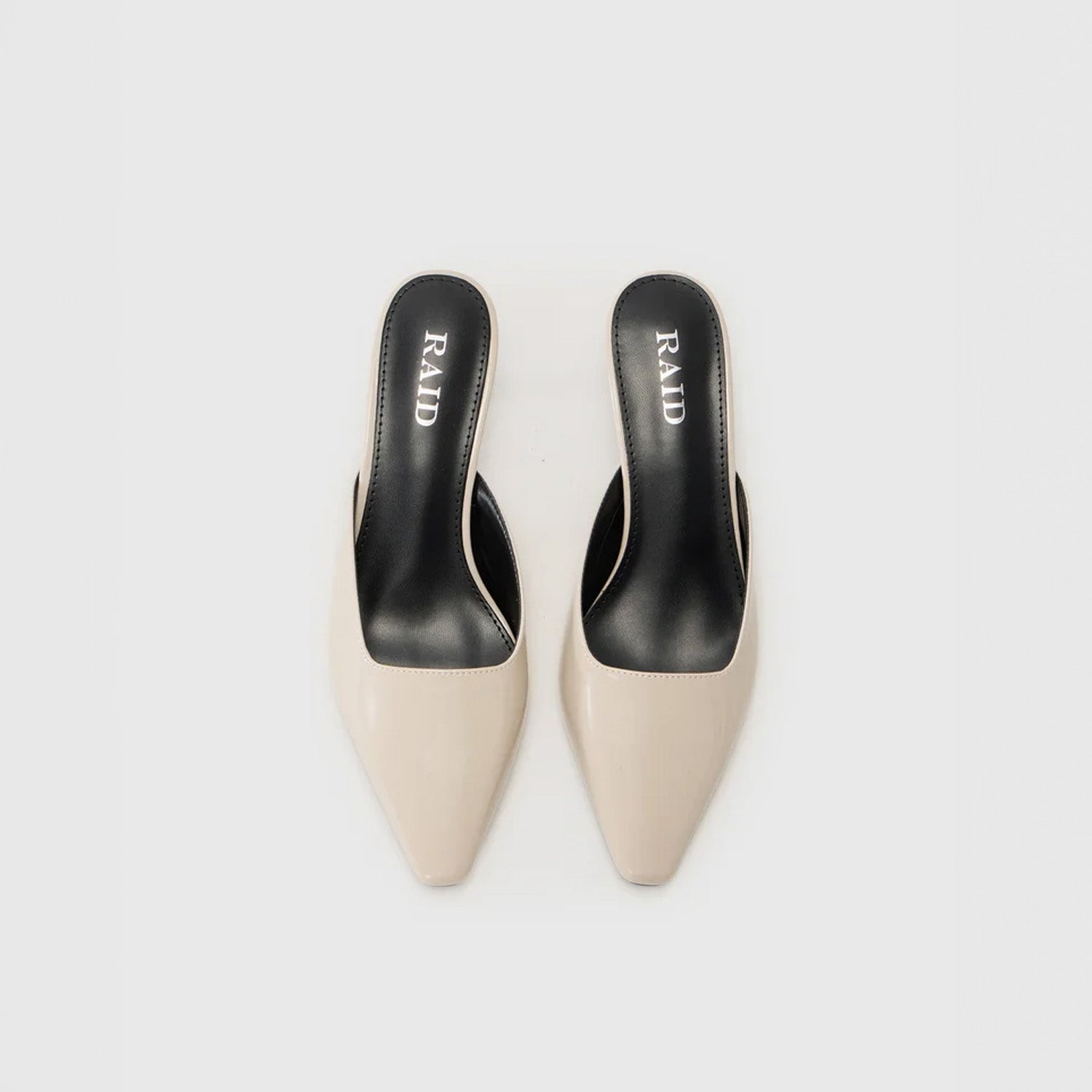 RAID Aarna Heeled Mules in Beige