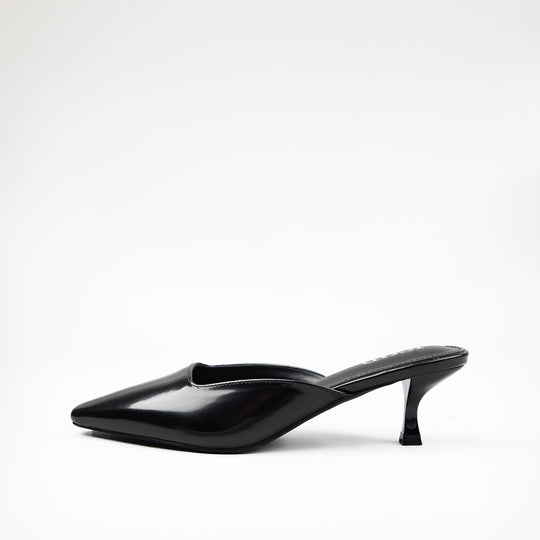 RAID Aarna Heeled Mules in Black
