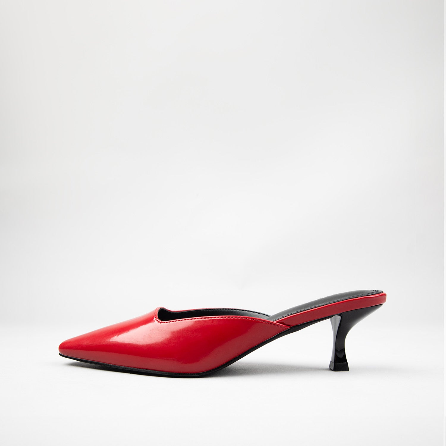 RAID Aarna Heeled Mules in Red