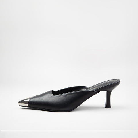 RAID Elkana Heeled Mules in Black