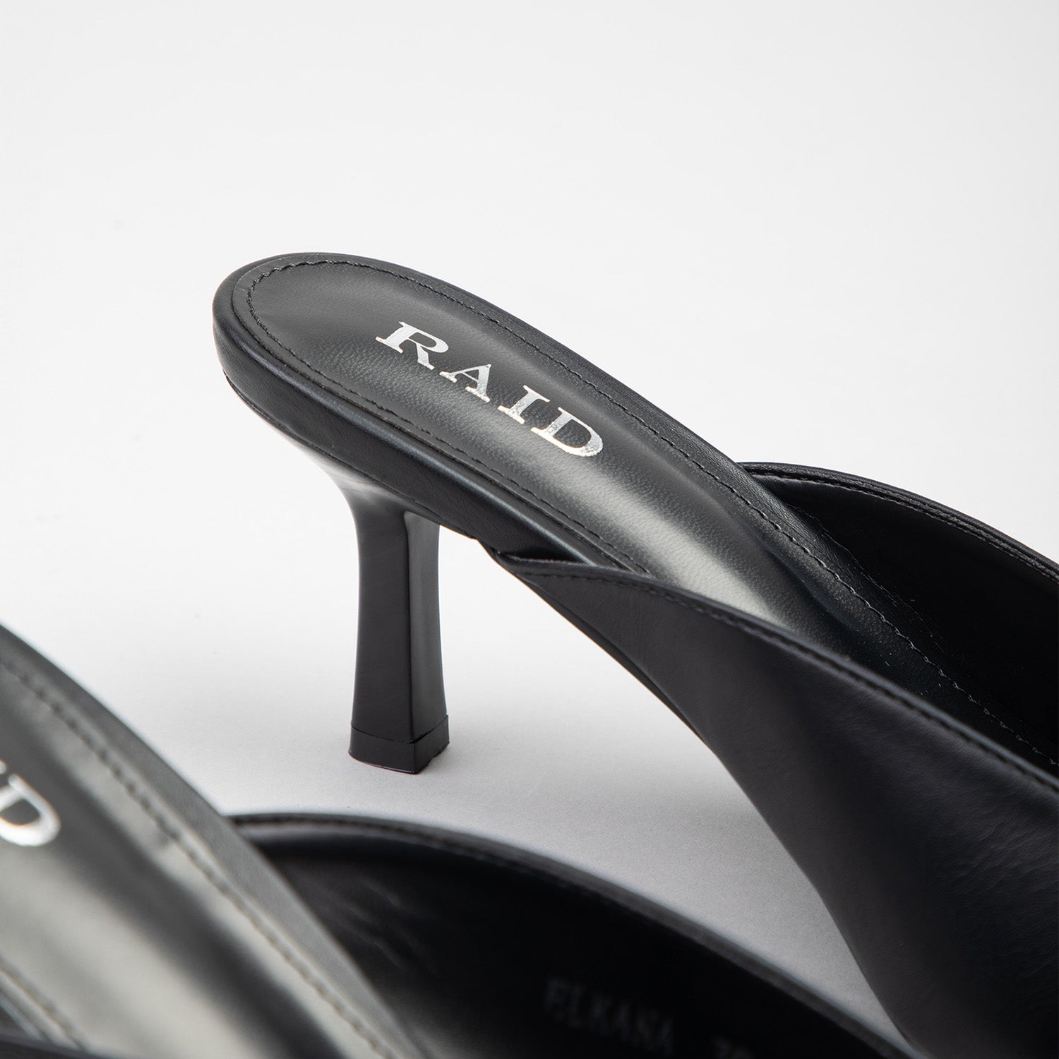 RAID Elkana Heeled Mules in Black
