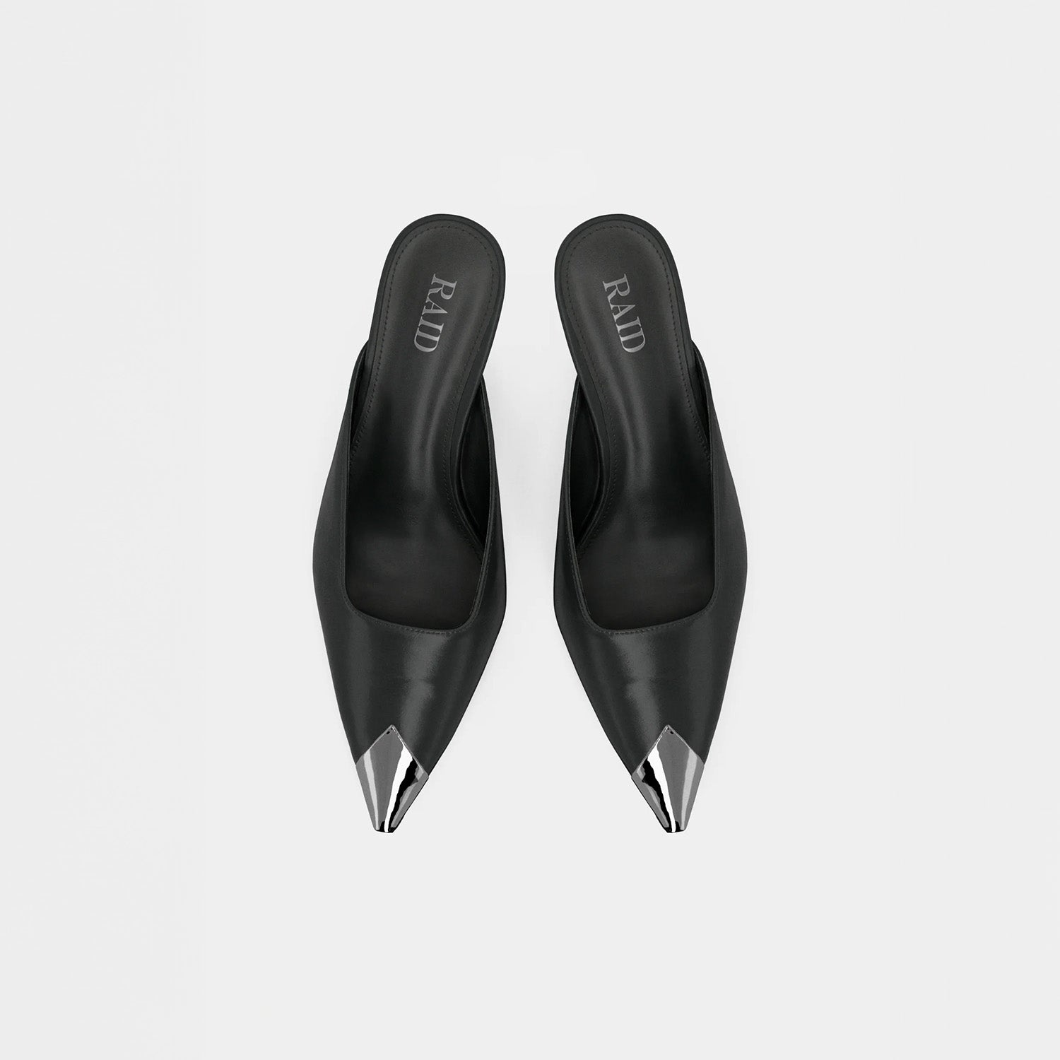 RAID Elkana Heeled Mules in Black