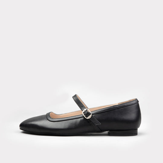 RAID Finni Flat Ballet Pumps In Black