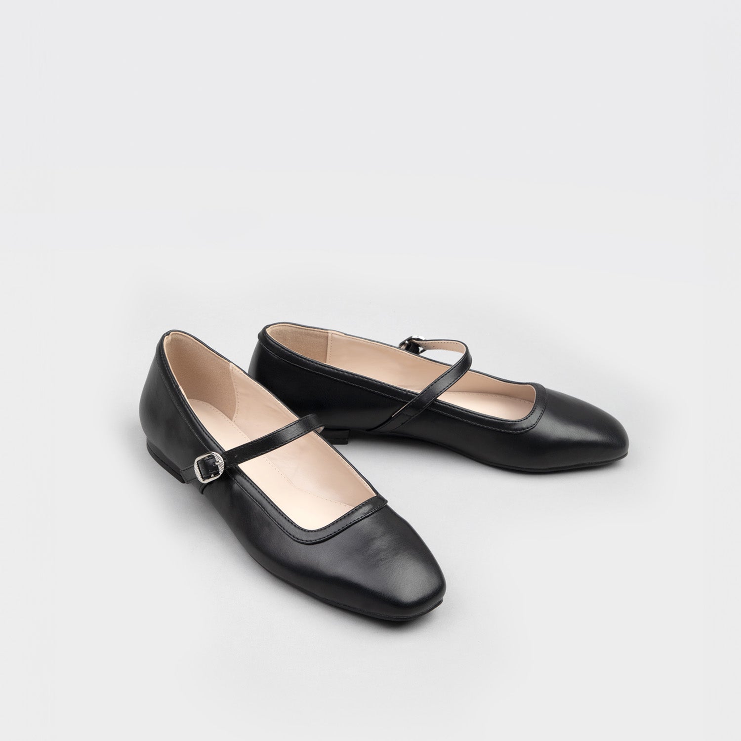 RAID Finni Flat Ballet Pumps In Black