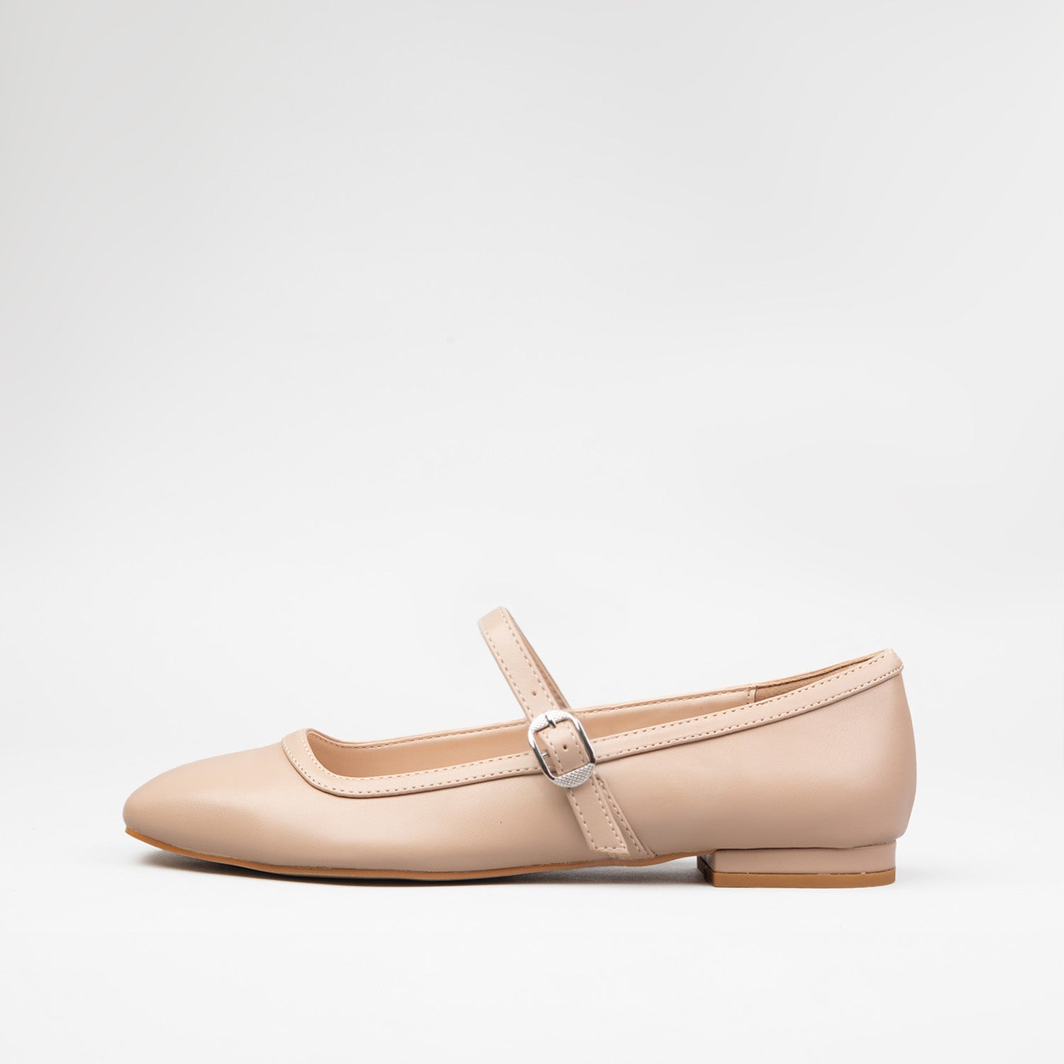 RAID Finni Flat Ballet Pumps In Nude