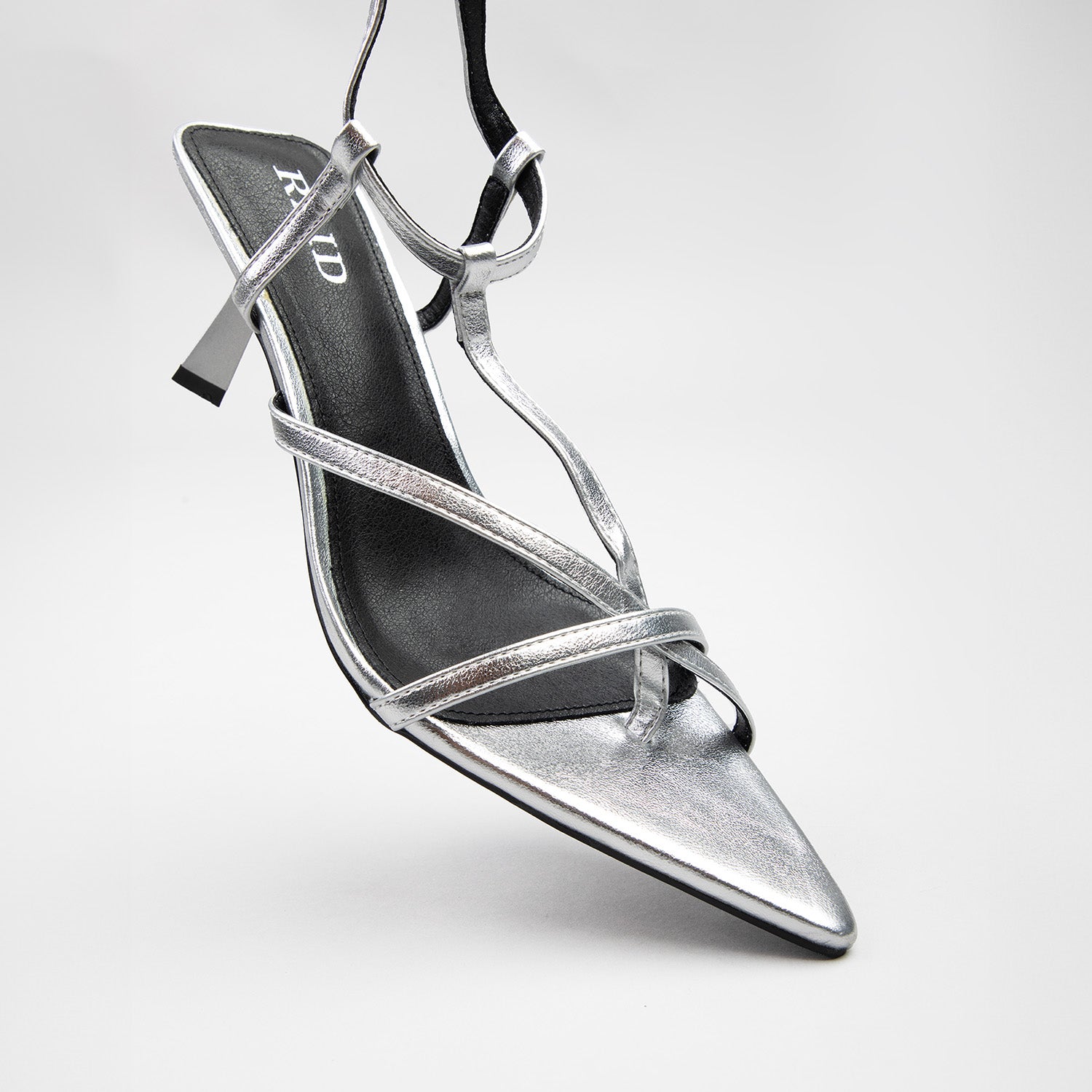 RAID Layne Heeled Sandals in Silver