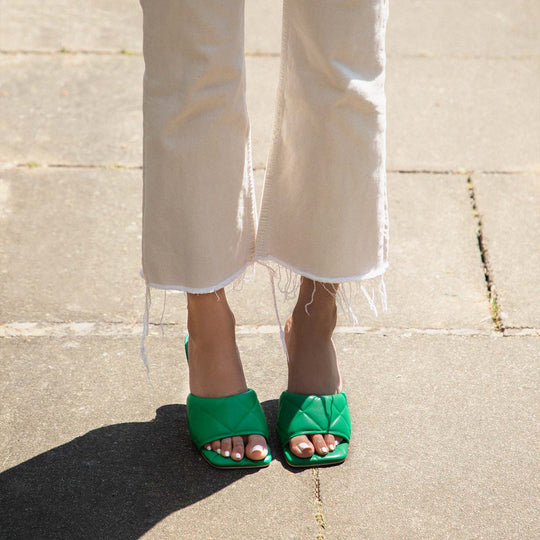 RAID Magick Heeled Mule in Green