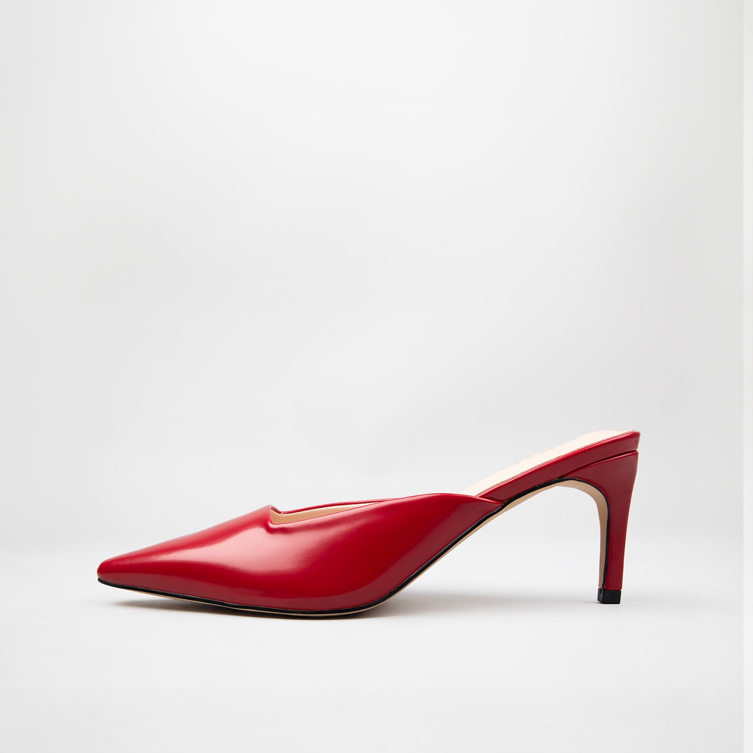 RAID Miko Heeled Mules in Red
