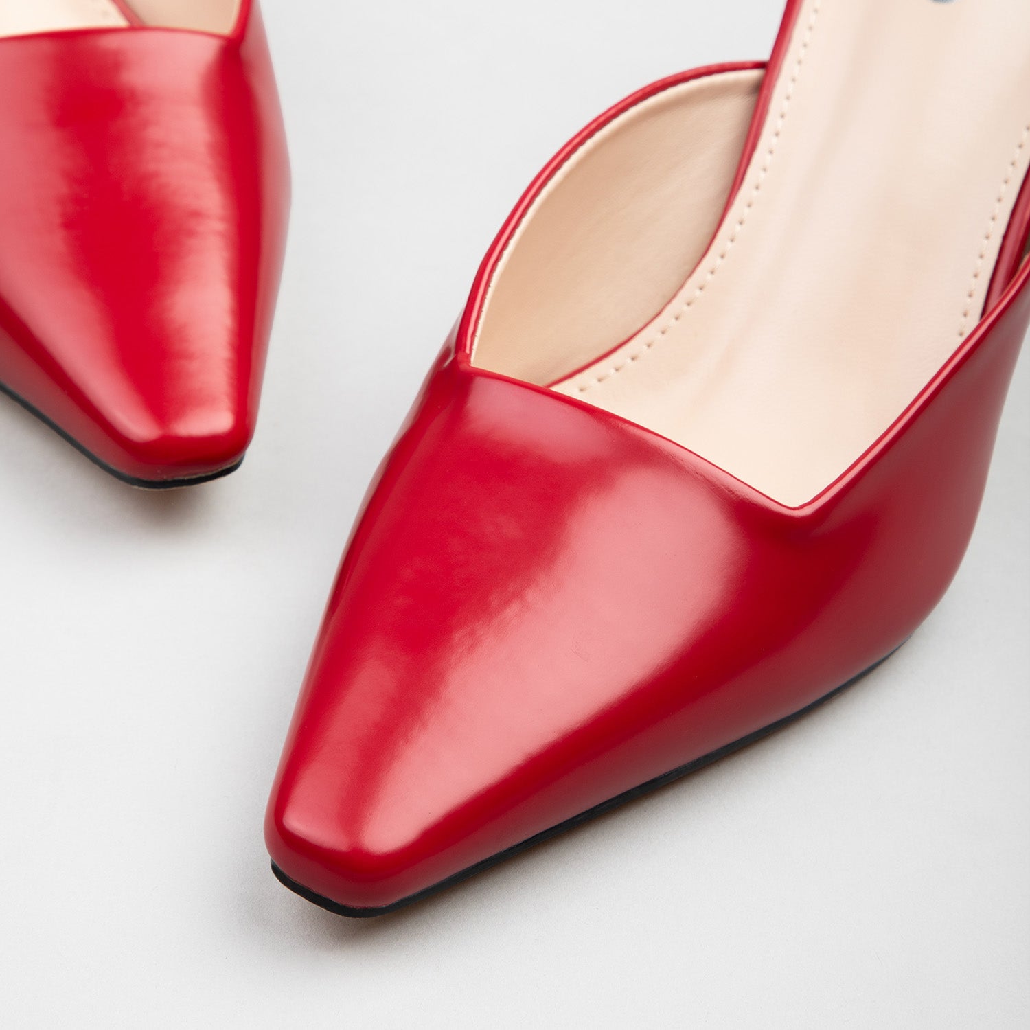 RAID Miko Heeled Mules in Red