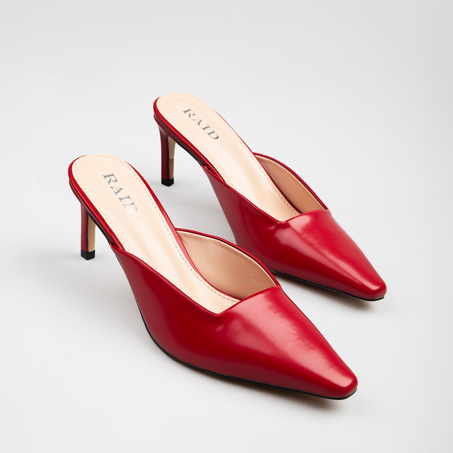 RAID Miko Heeled Mules in Red