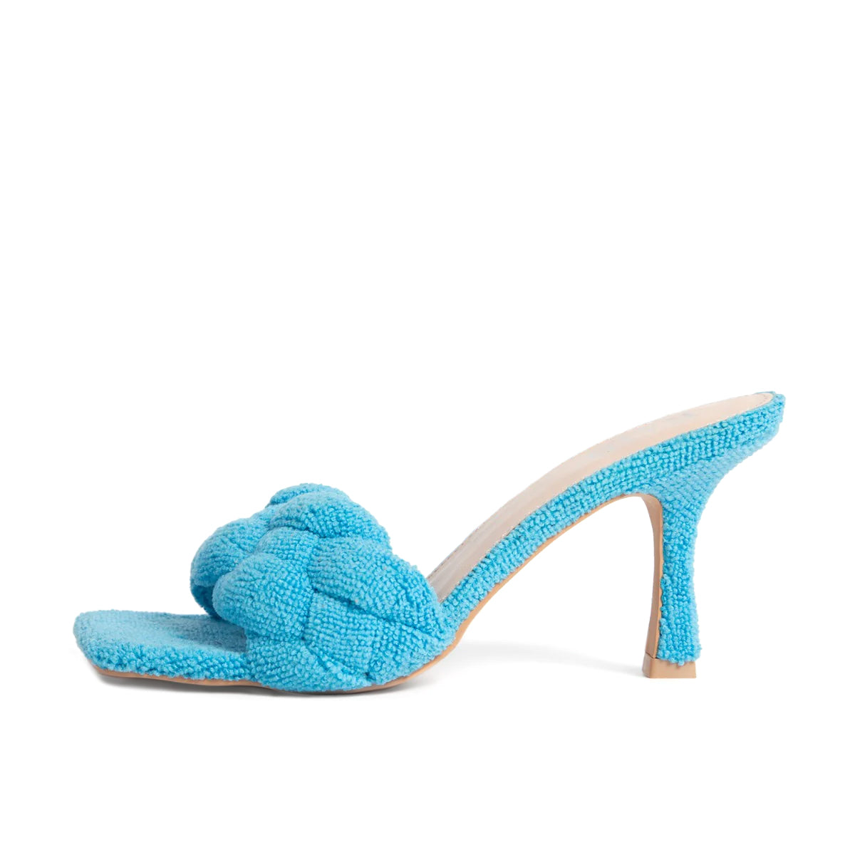 RAID Sandra Padded Mule in Blue Towelling