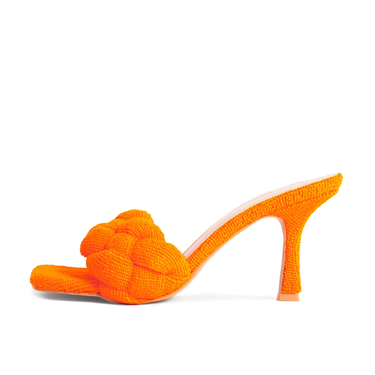 RAID Sandra Padded Mule in Orange Towelling