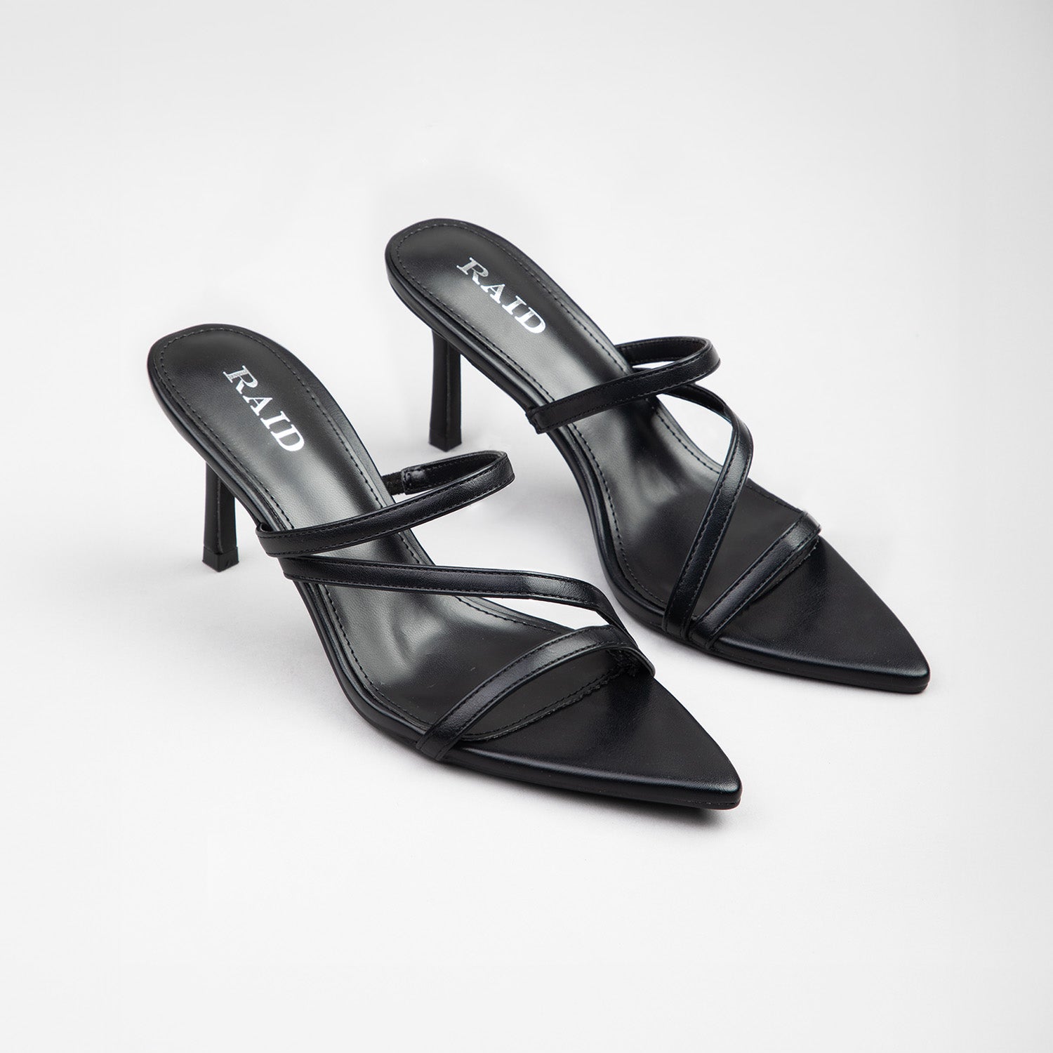 RAID Tosca Heeled Mules in Black