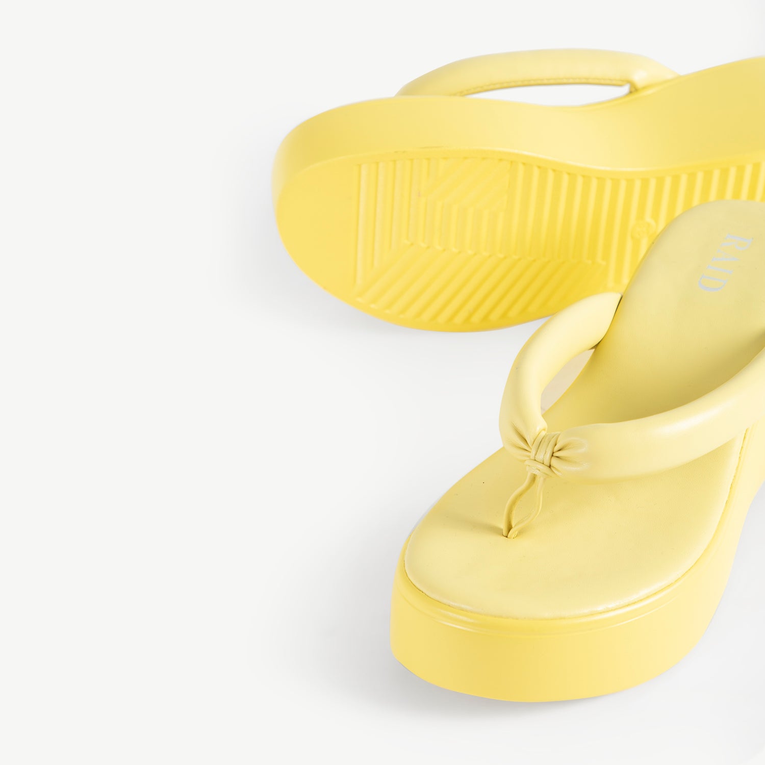 RAID Aaria Chunky Platform Sandals In Yellow