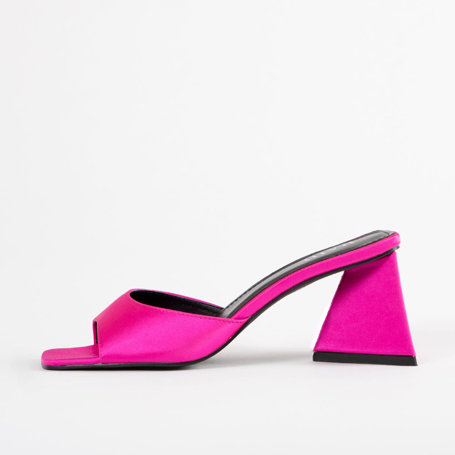 RAID Acasia Block Heeled Mule in Hot Pink