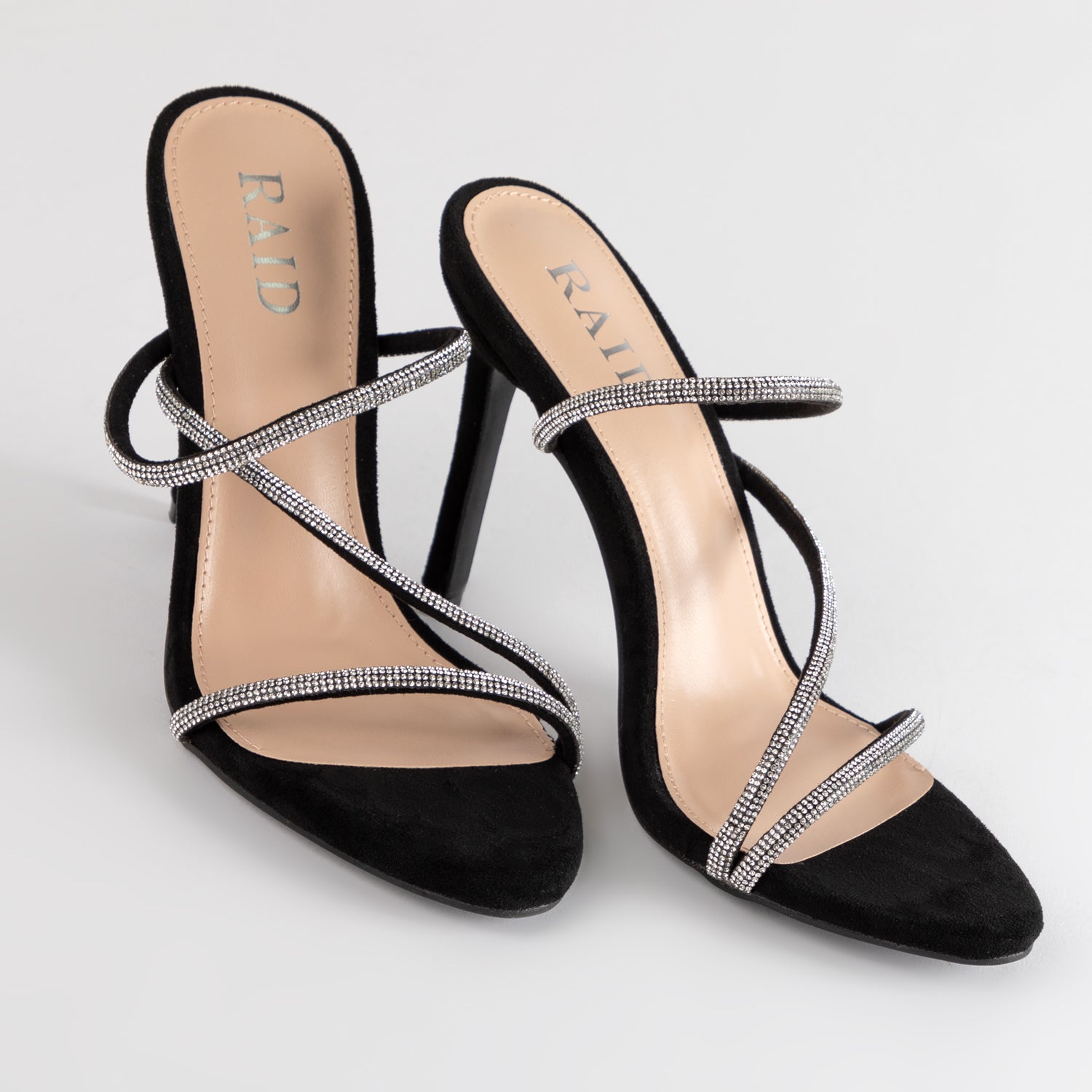 RAID Adila Heeled Mule in Black