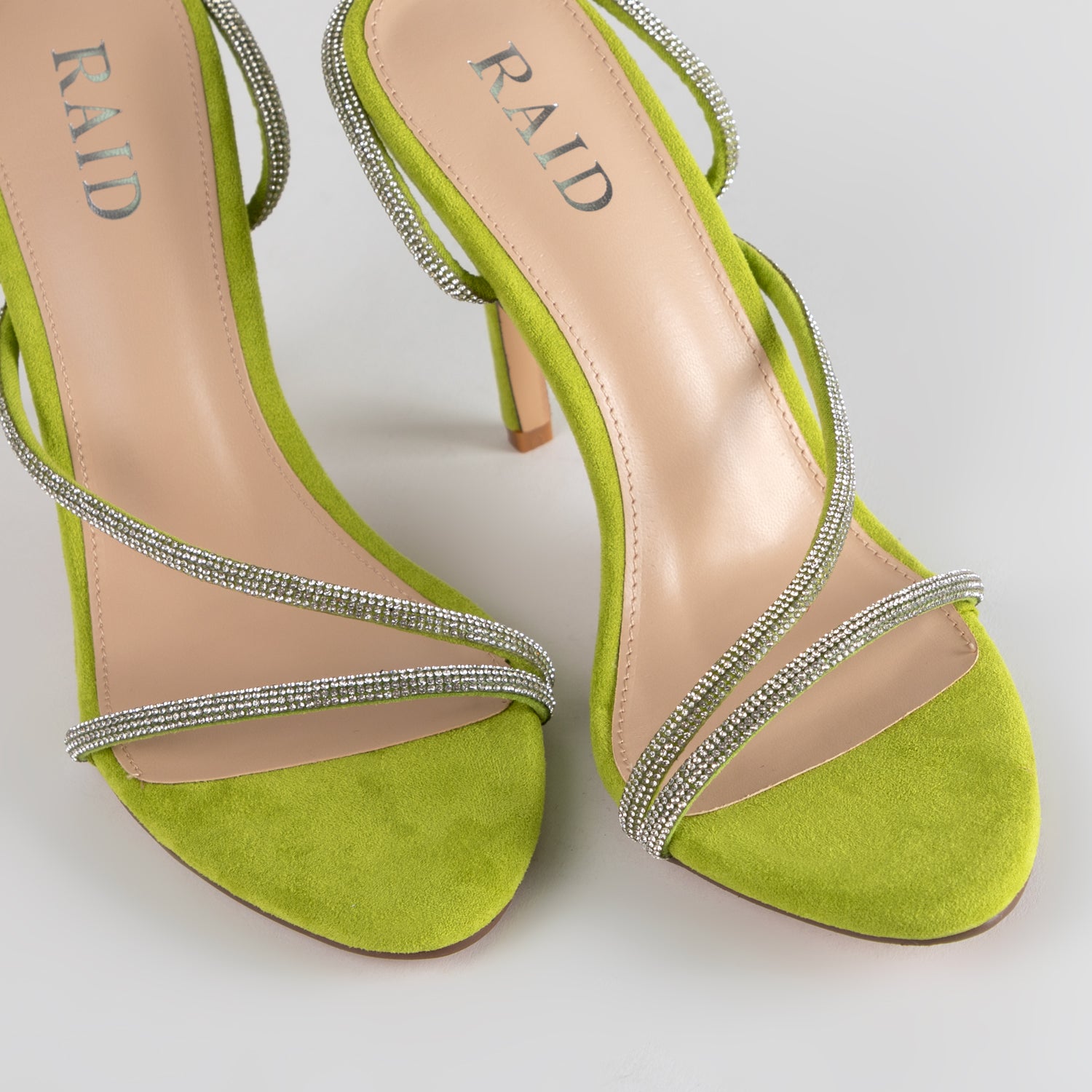 RAID Adila Heeled Mule in Lime