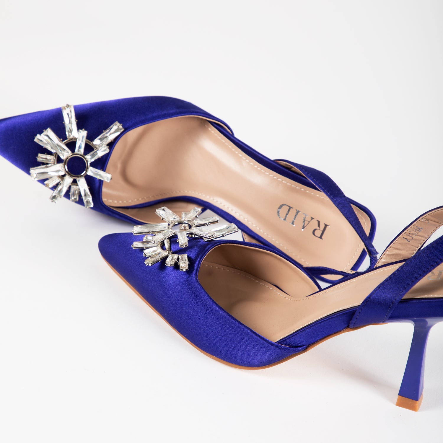 RAID Aisha Slingback Heeled Pump In Blue