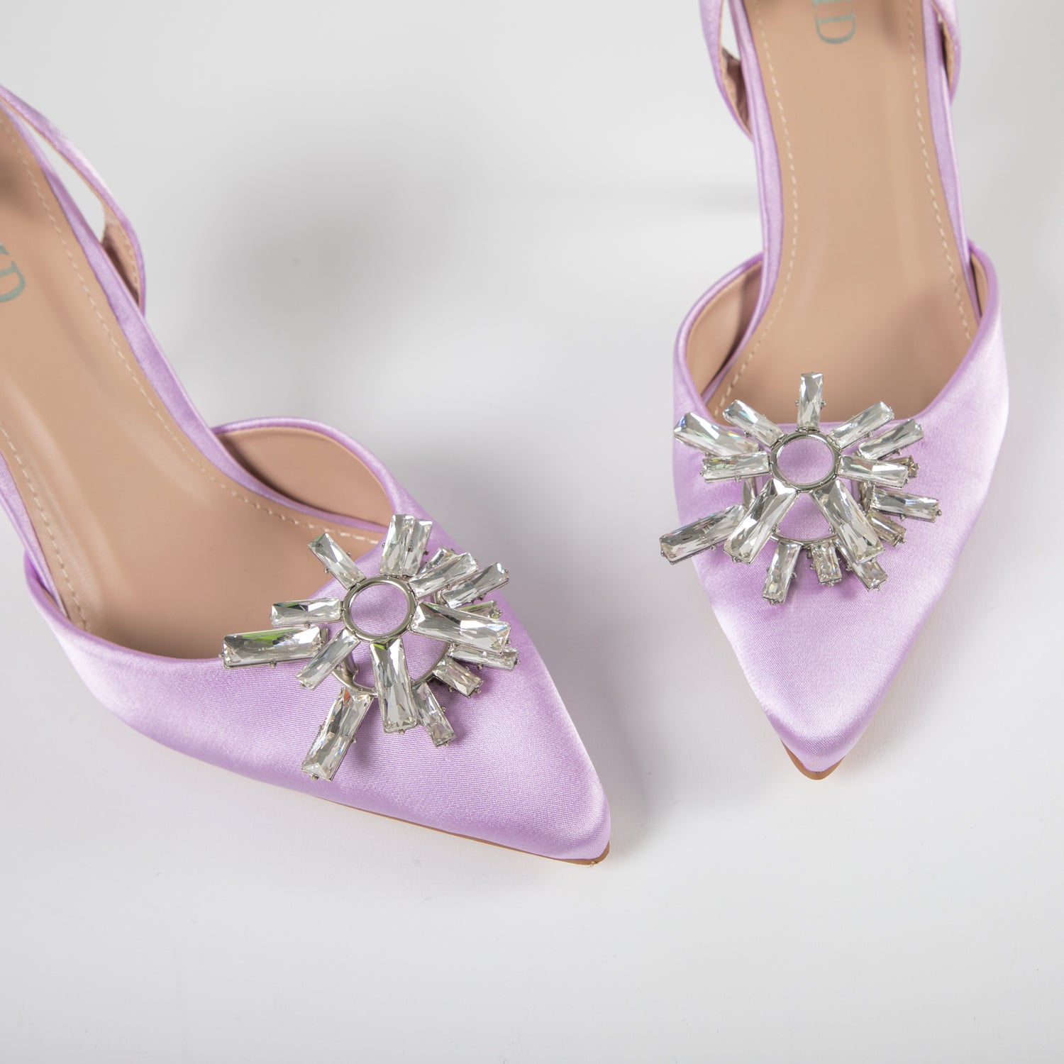 RAID Aisha Slingback Heeled Pump In Purple