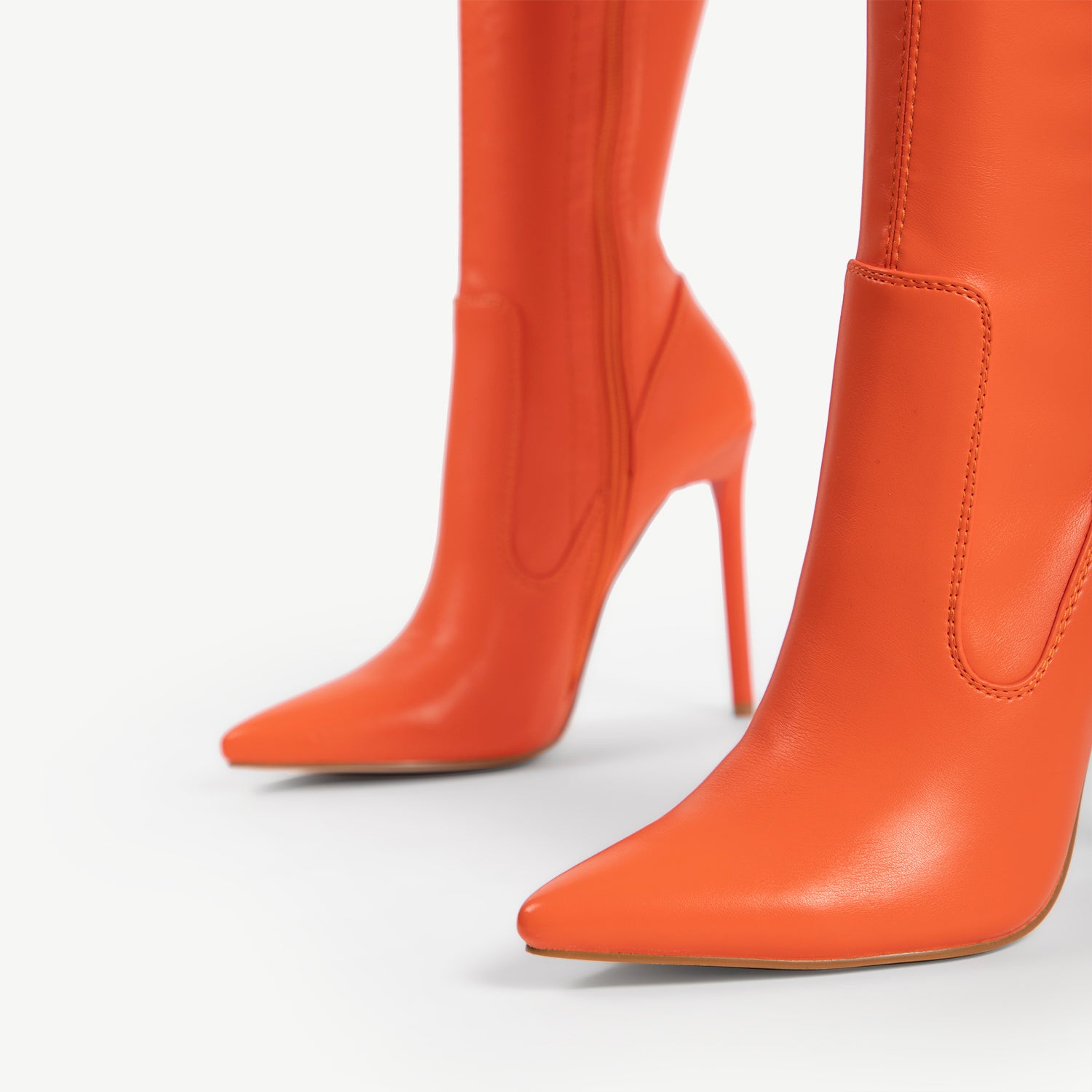 RAID Alannis Stiletto Heeled Boot in Orange