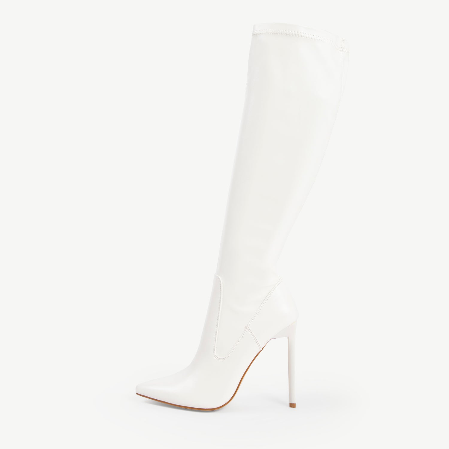 RAID Alannis Stiletto Heeled Boot in White