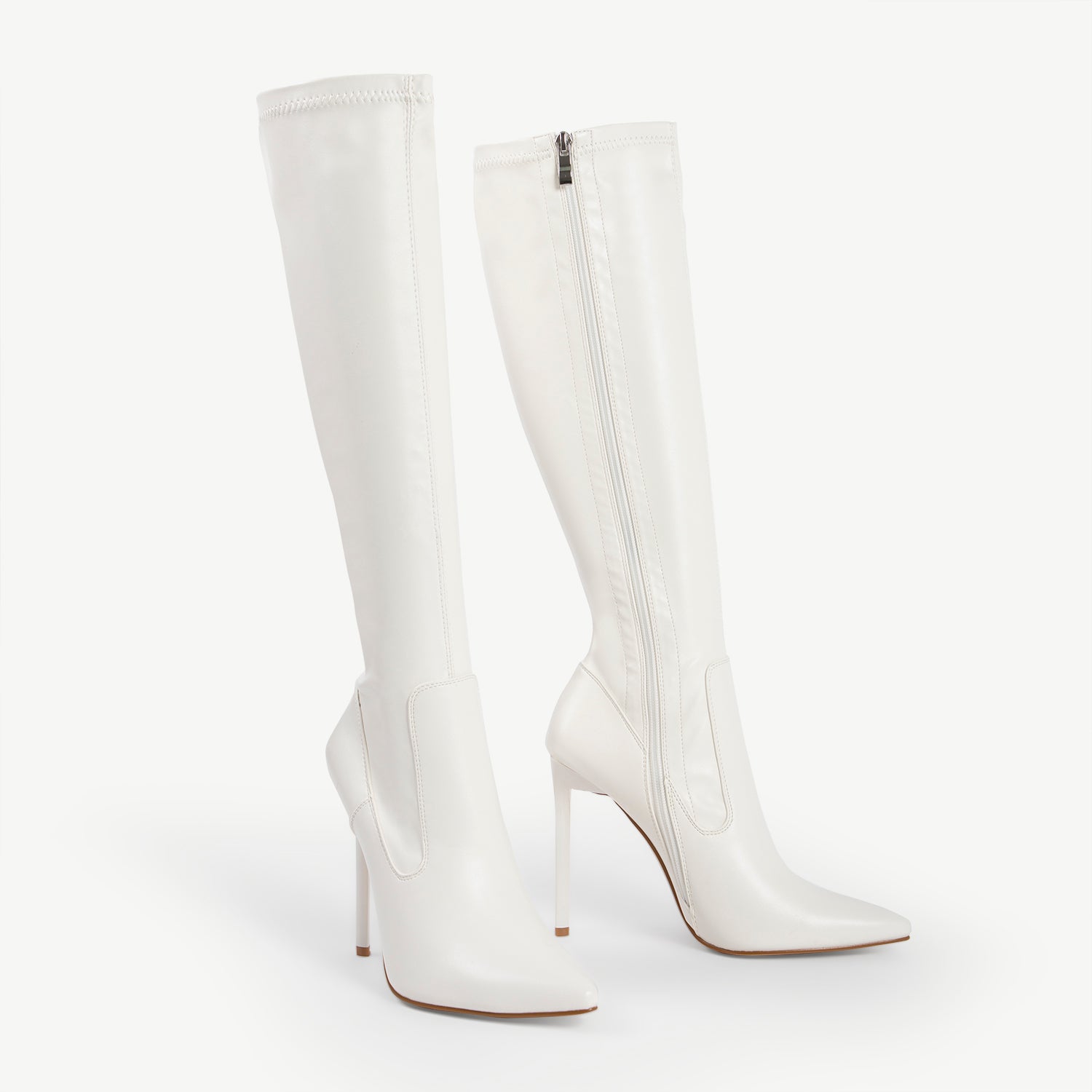 RAID Alannis Stiletto Heeled Boot in White
