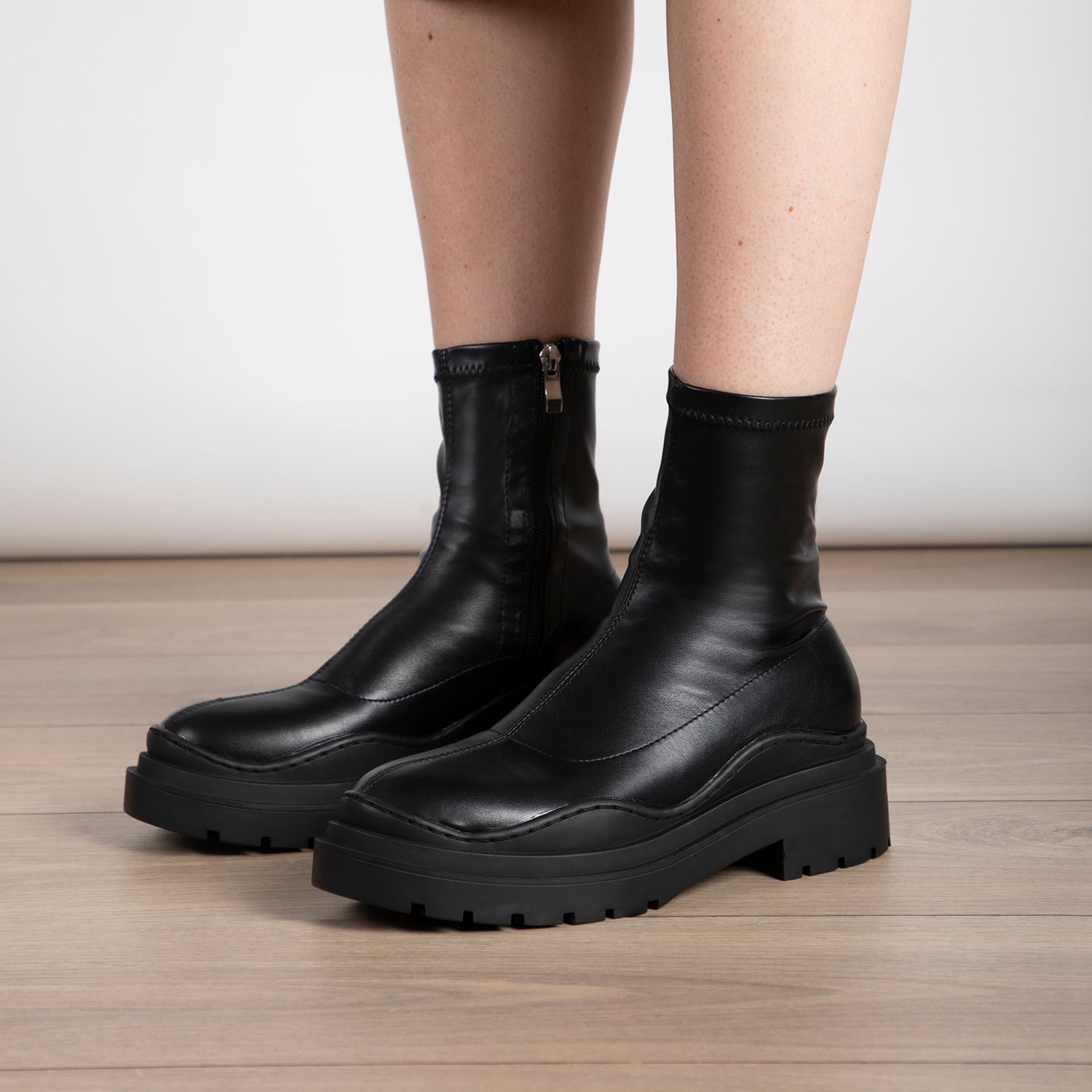 RAID Aleesha Chunky Ankle Boot in Black