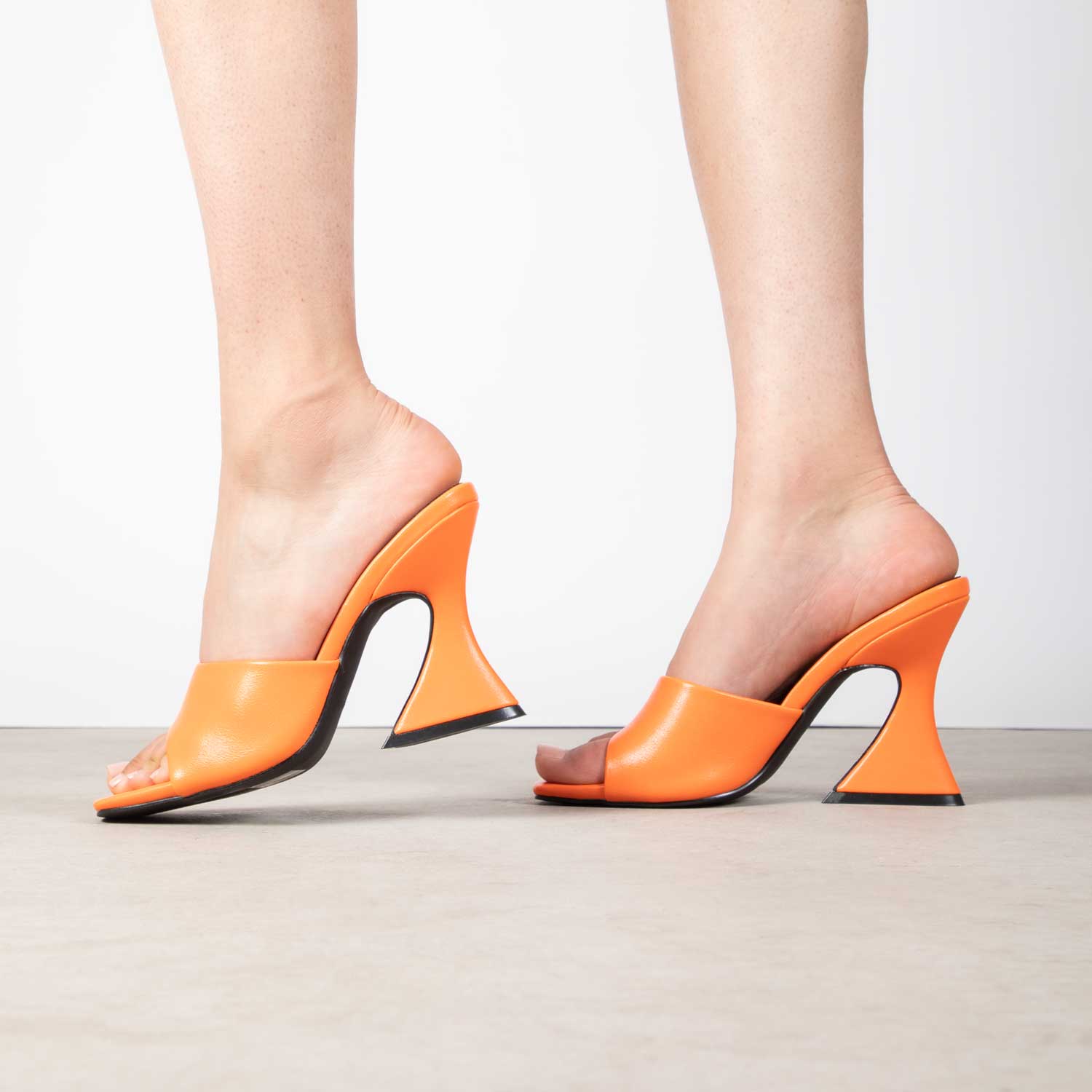 RAID Amantha Heeled Mule in Orange