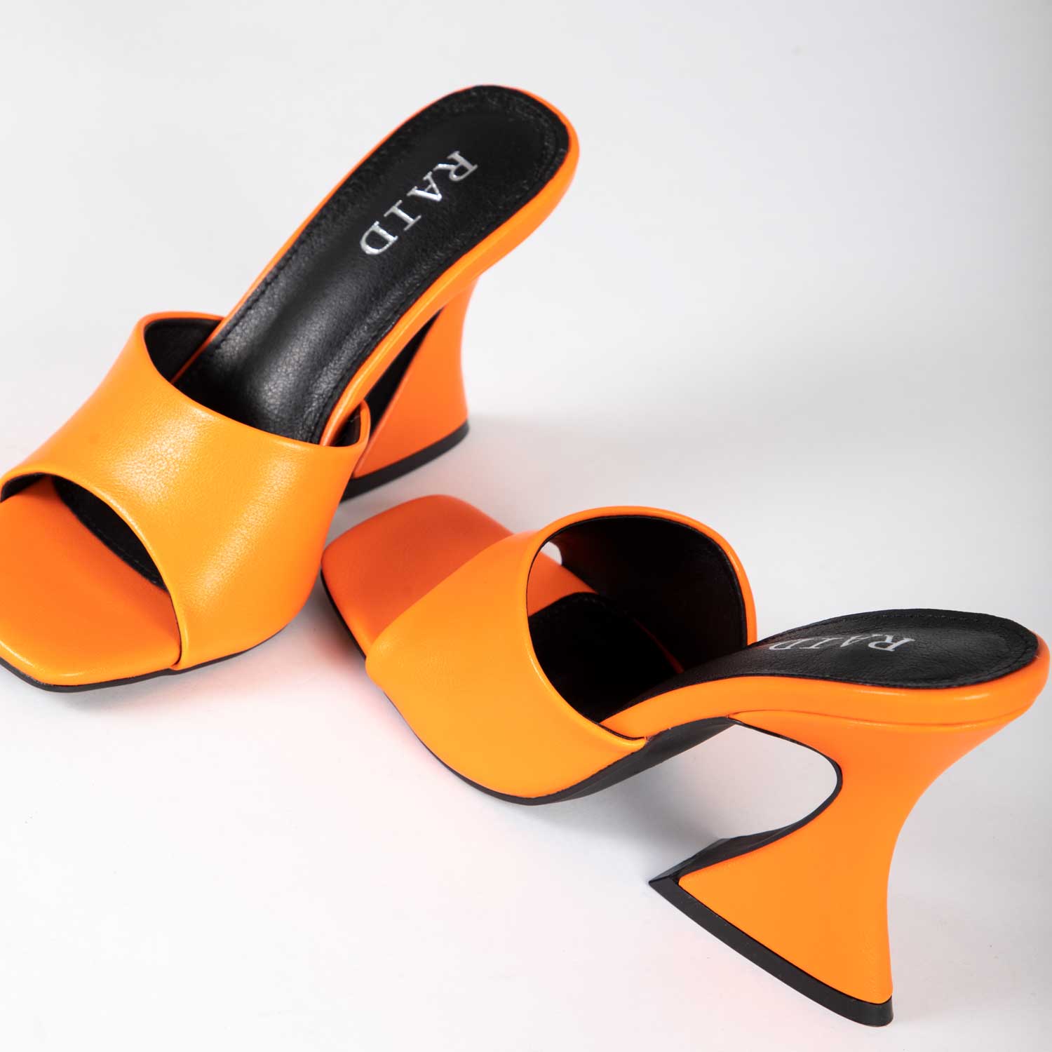 RAID Amantha Heeled Mule in Orange