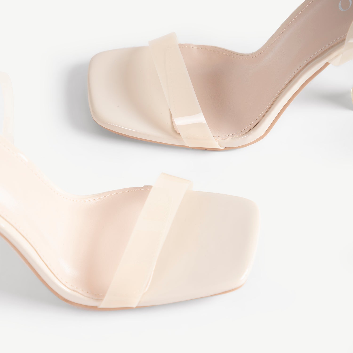 BEBO Arabella Perspex Sandal in Nude