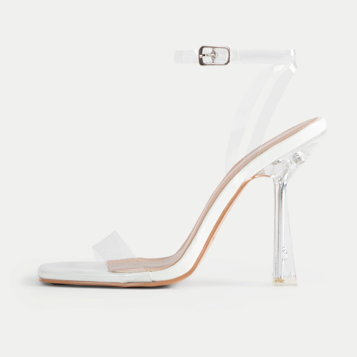 BEBO Arabella Perspex Sandal in White