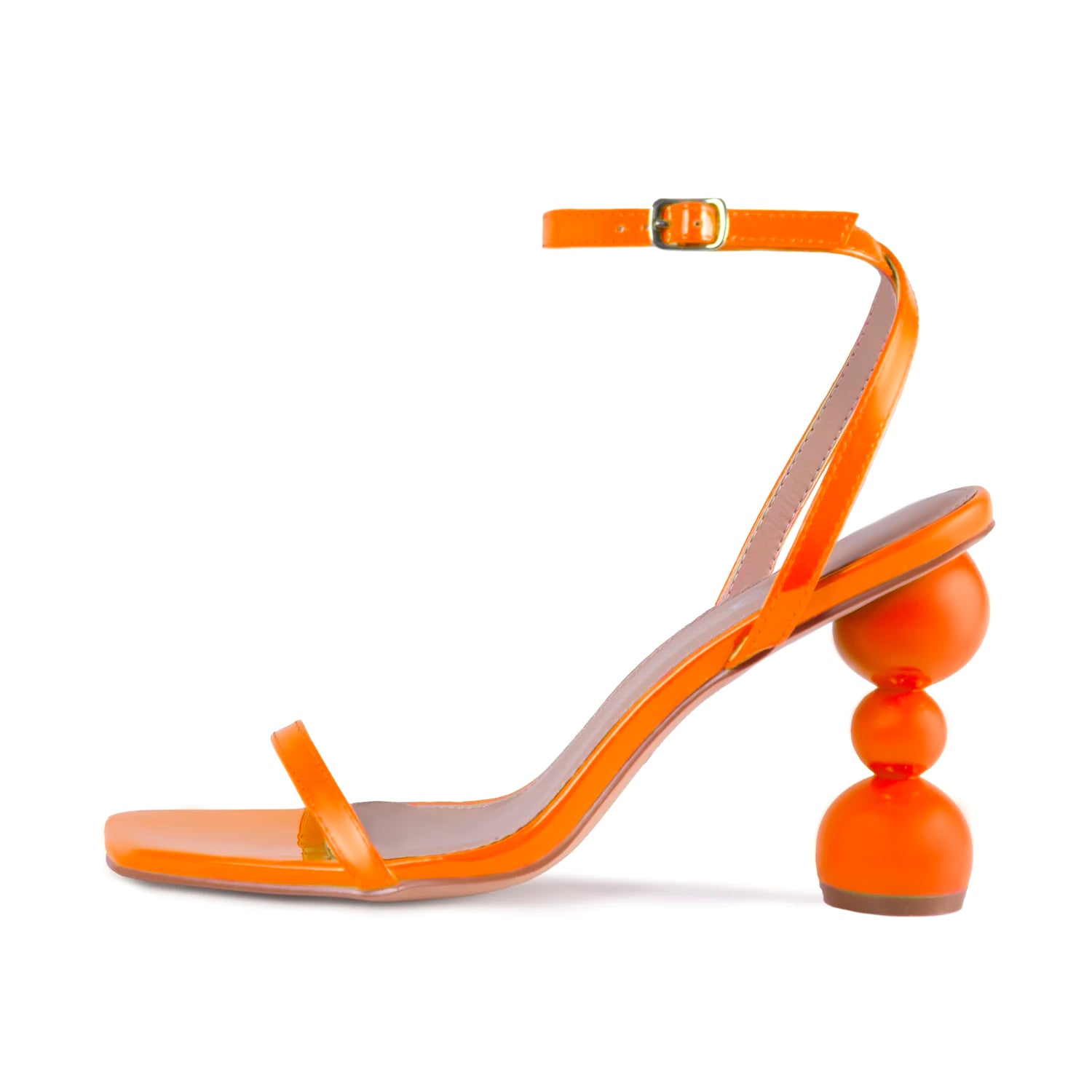 RAID Ashby Heeled Sandal in Orange