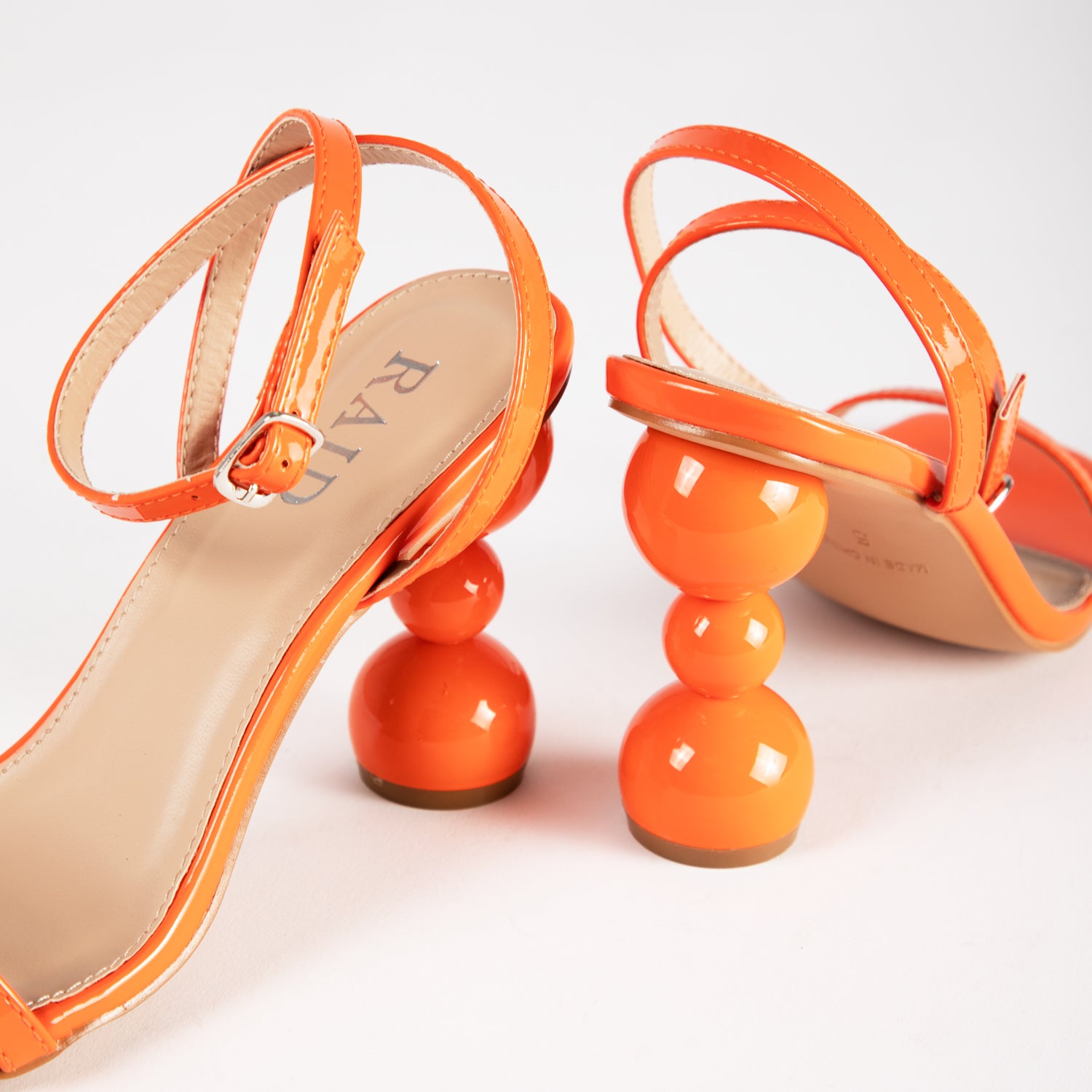 RAID Ashby Heeled Sandal in Orange
