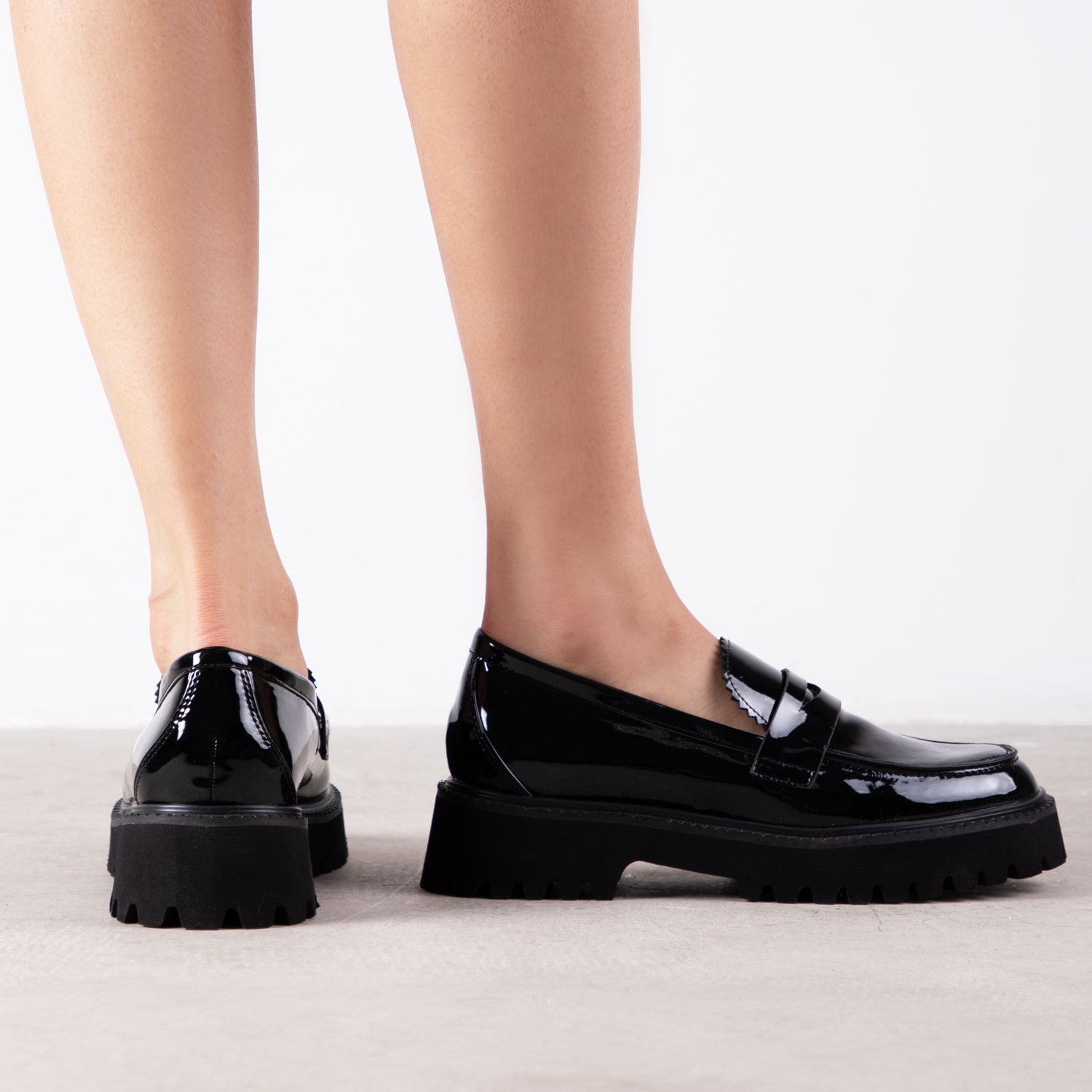 RAID Astra Loafer in Black Patent
