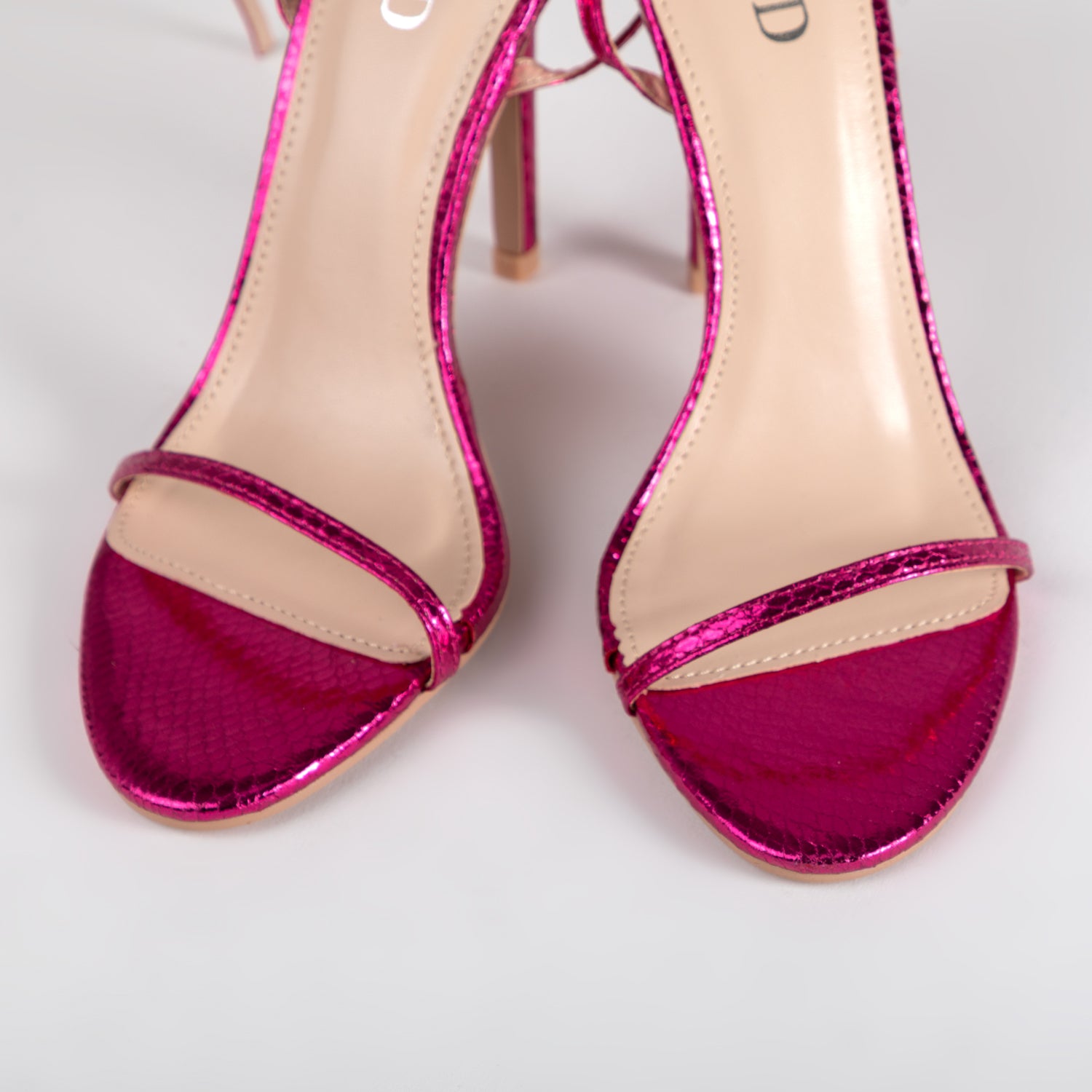 RAID Avani Stiletto Sandal In Pink Snake