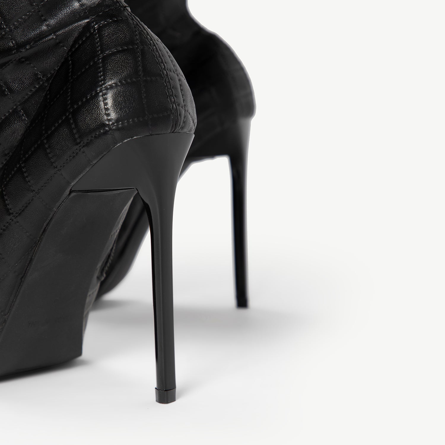 RAID Banner Stiletto Heeled Boot in Black