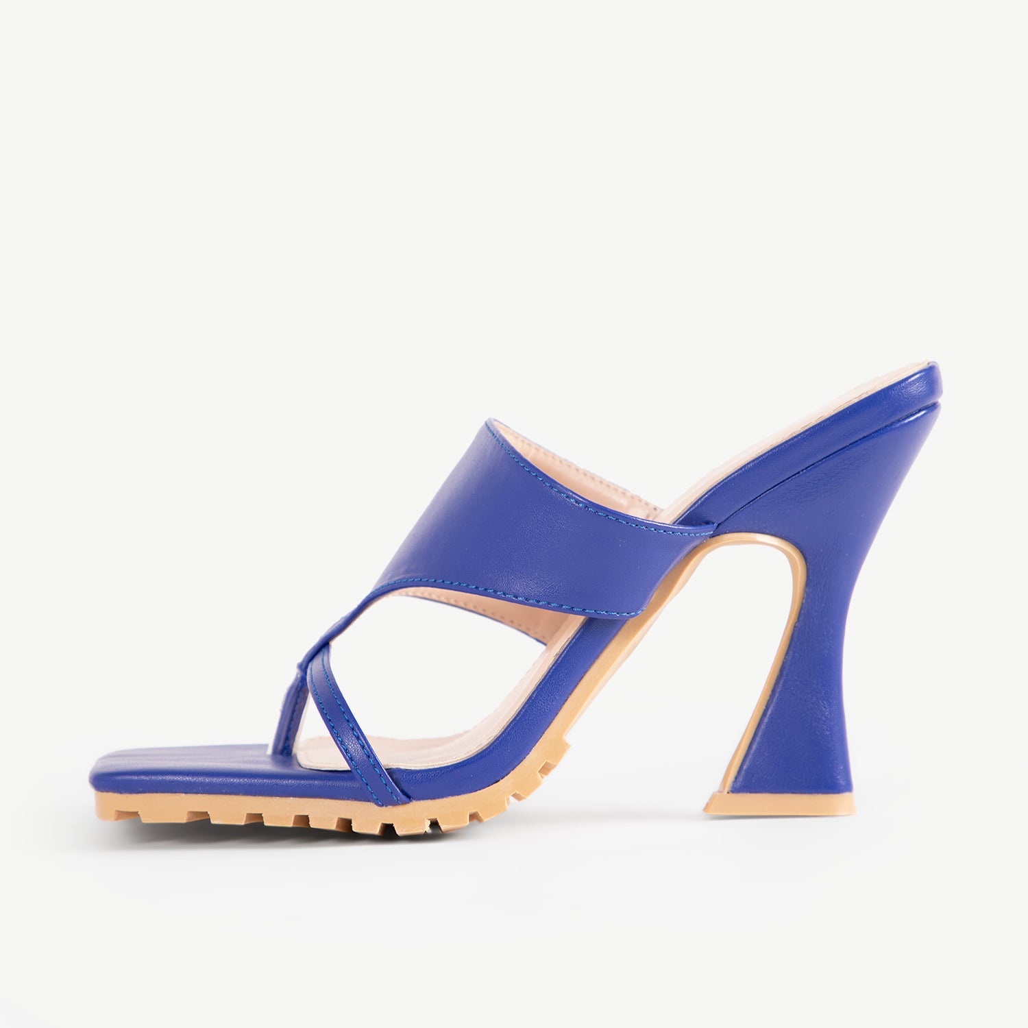 RAID Bennet Square Toe Mule in Blue