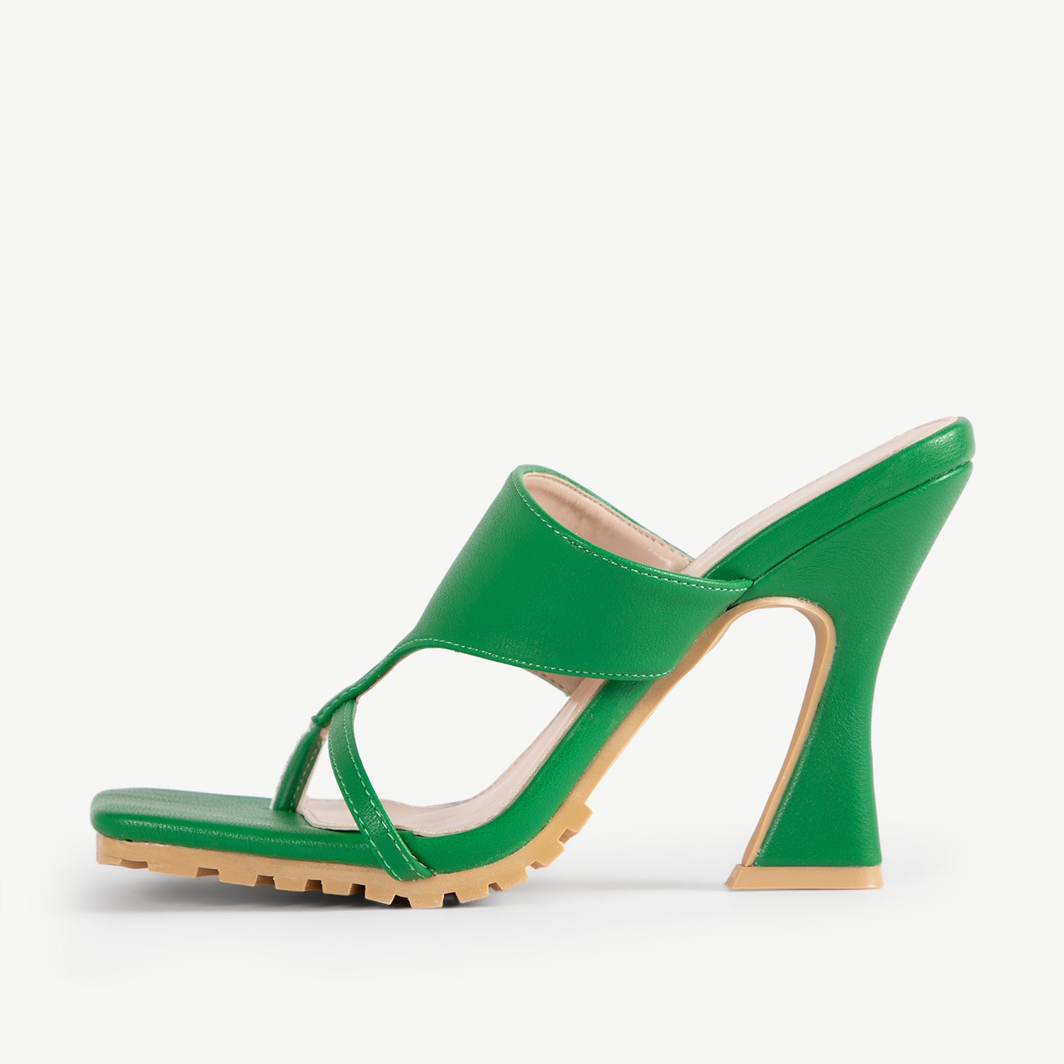 RAID Bennet Square Toe Mule in Green