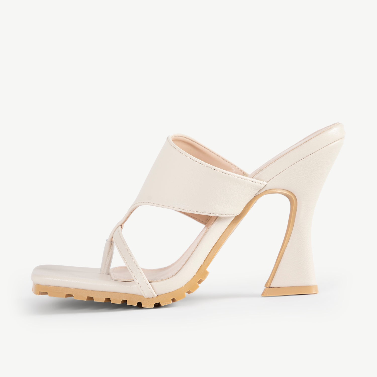 RAID Bennet Square Toe Mule in Off White