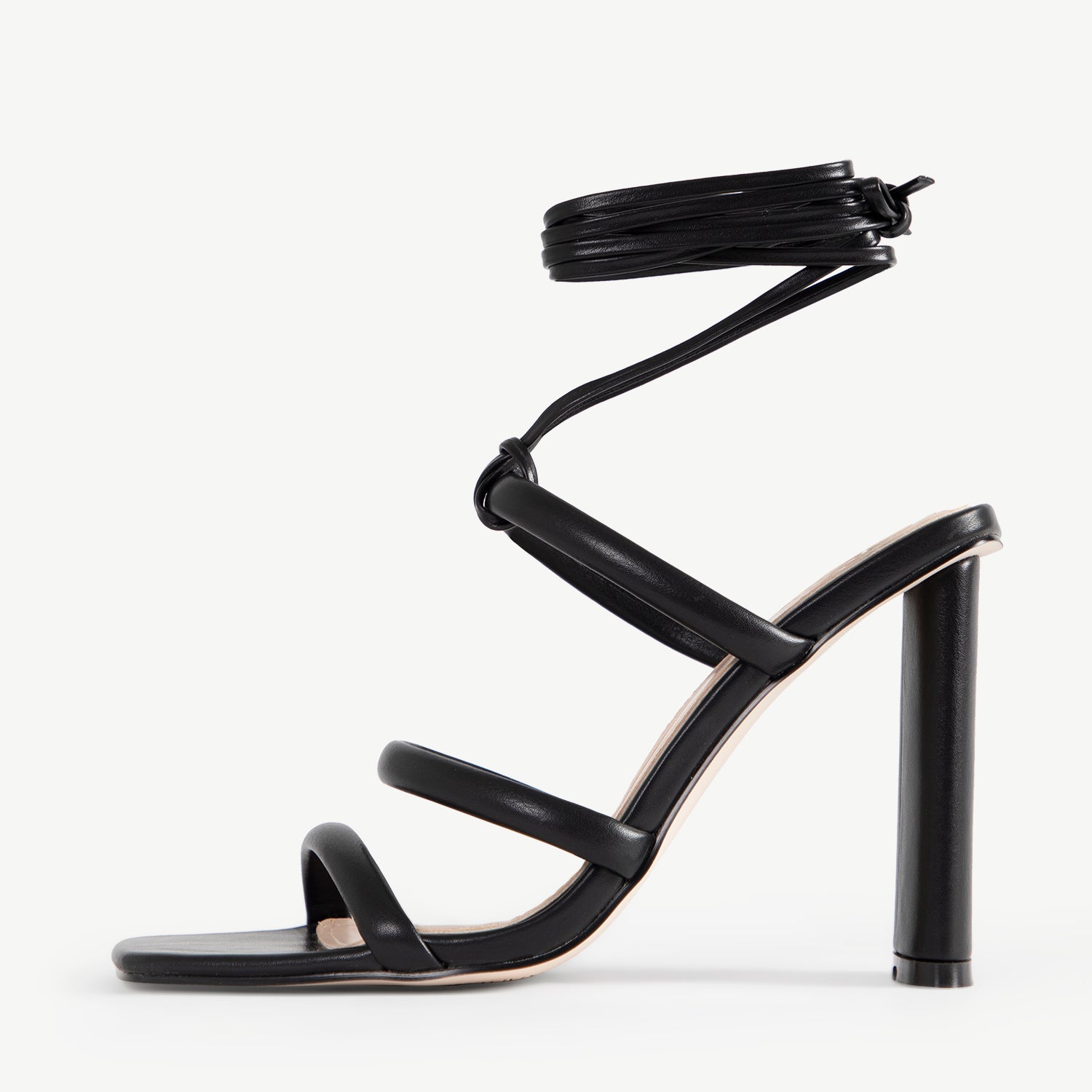 RAID Betsy Block Heeled Mule Sandal In Black