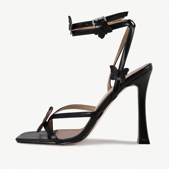 RAID Brevyn Heeled Sandal in Black