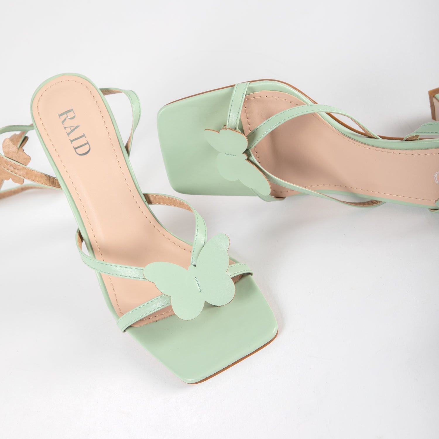 RAID Brevyn Heeled Sandal in Mint