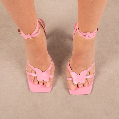 RAID Brevyn Heeled Sandal in Baby Pink