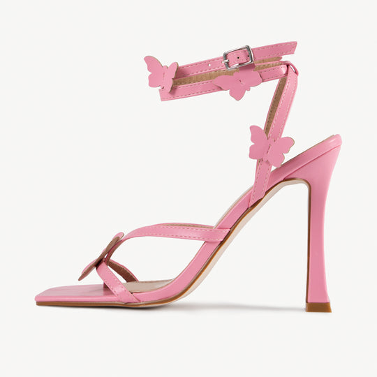 RAID Brevyn Heeled Sandal in Baby Pink