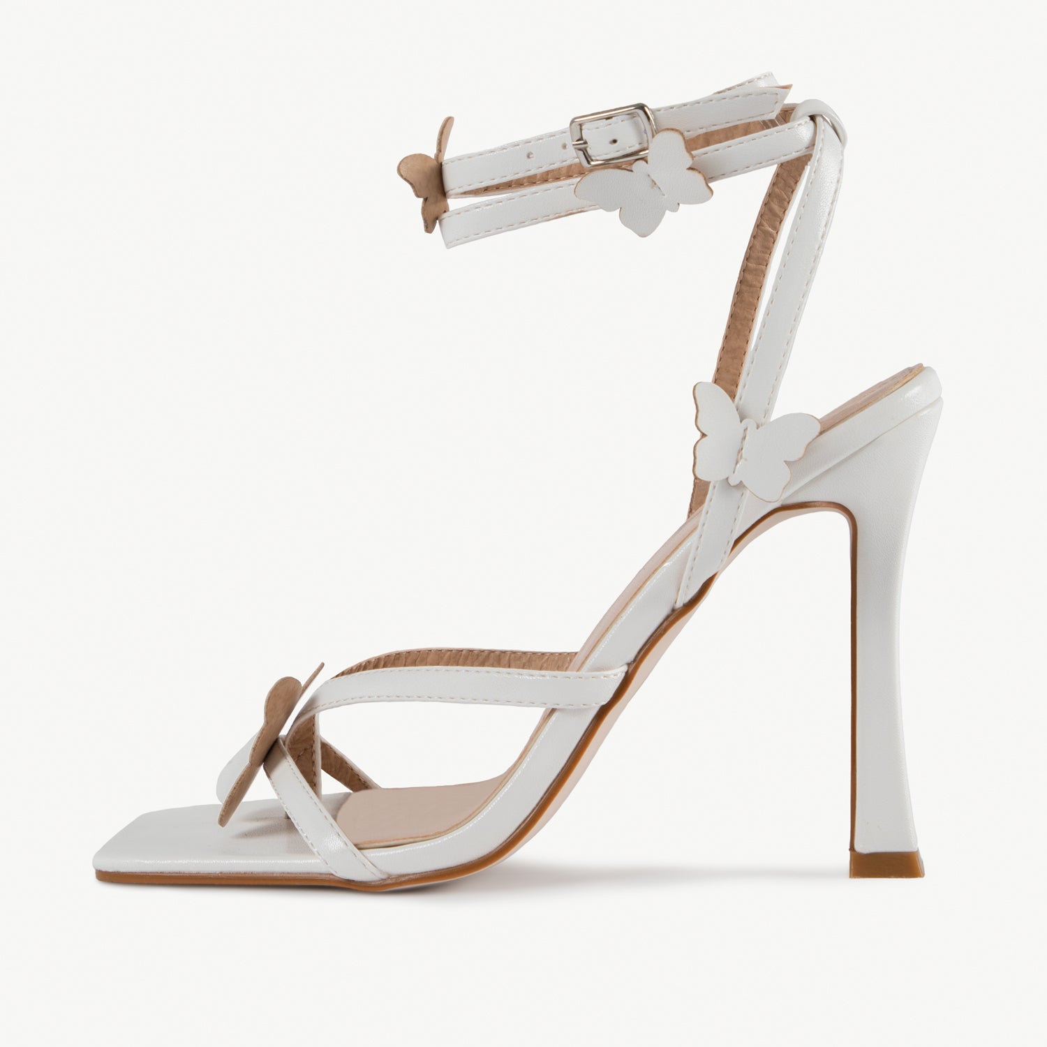 RAID Brevyn Heeled Sandal in White